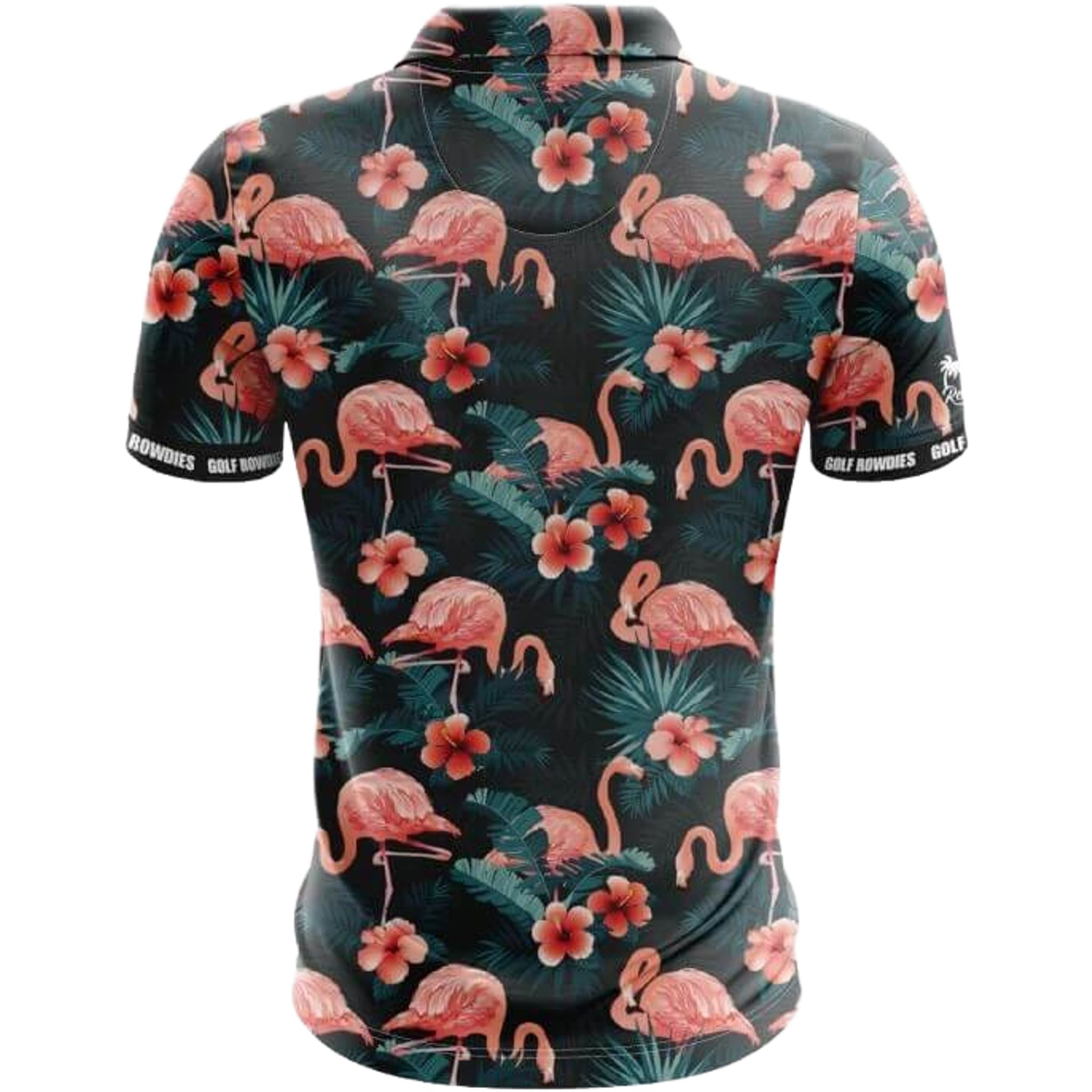Polo Golf Rowdies Flamingo da uomo