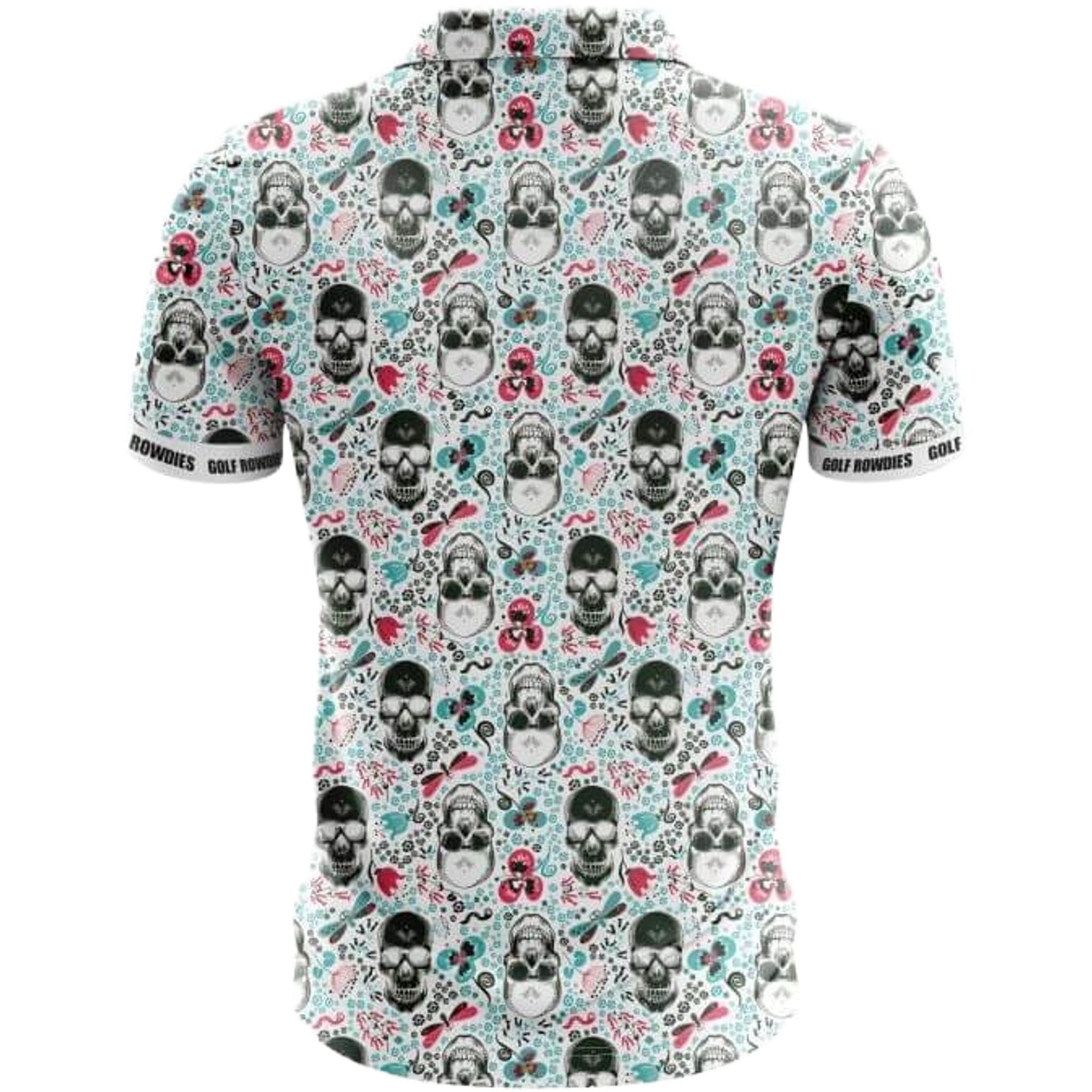 Polo da uomo Golf Rowdies Skull