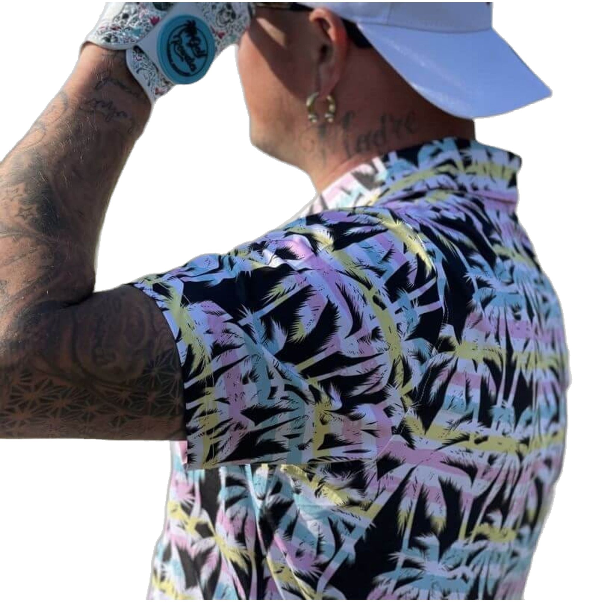 Polo da uomo Golf Rowdies Palm Tree