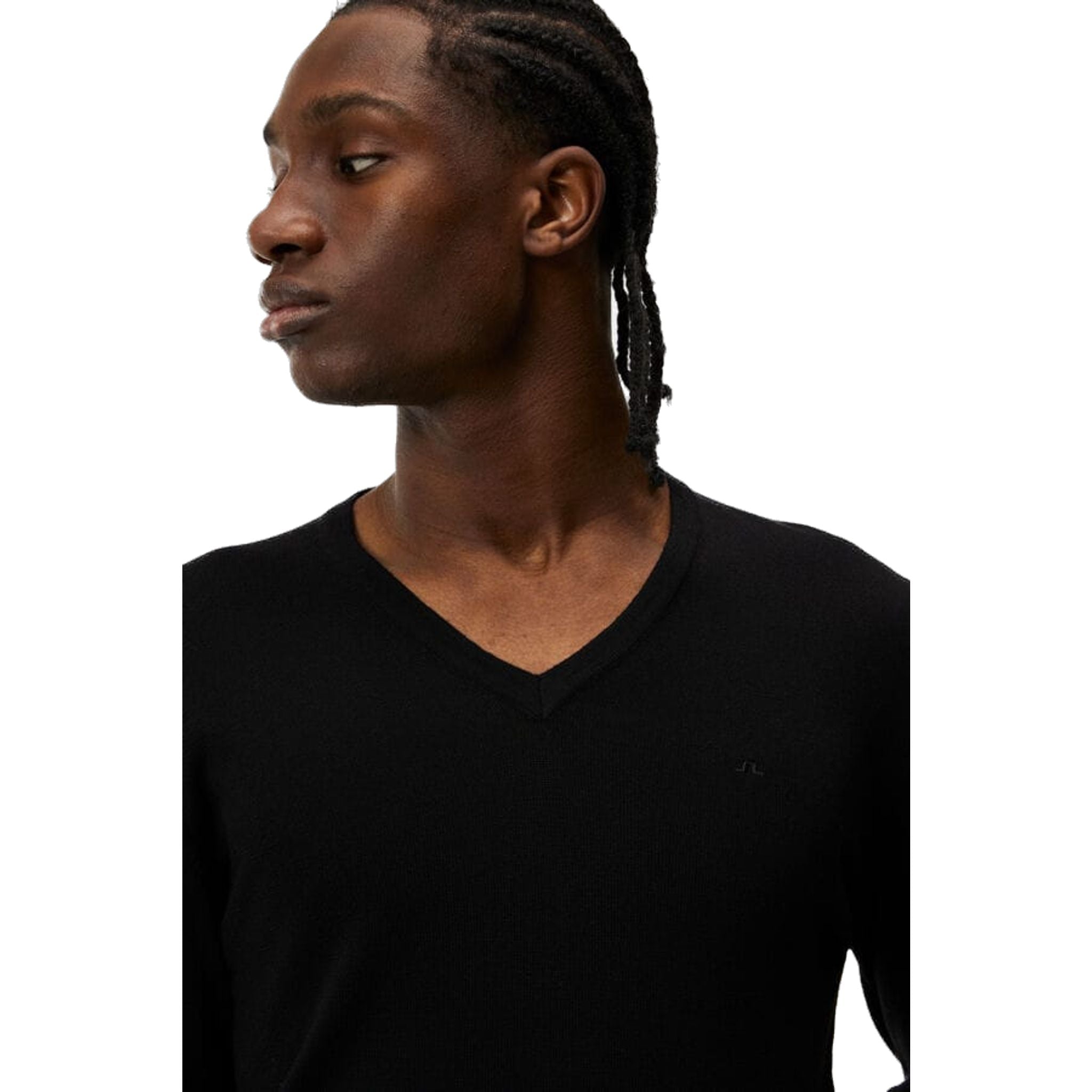 J. Lindeberg Lymann Merino Maglione con scollo a V da uomo