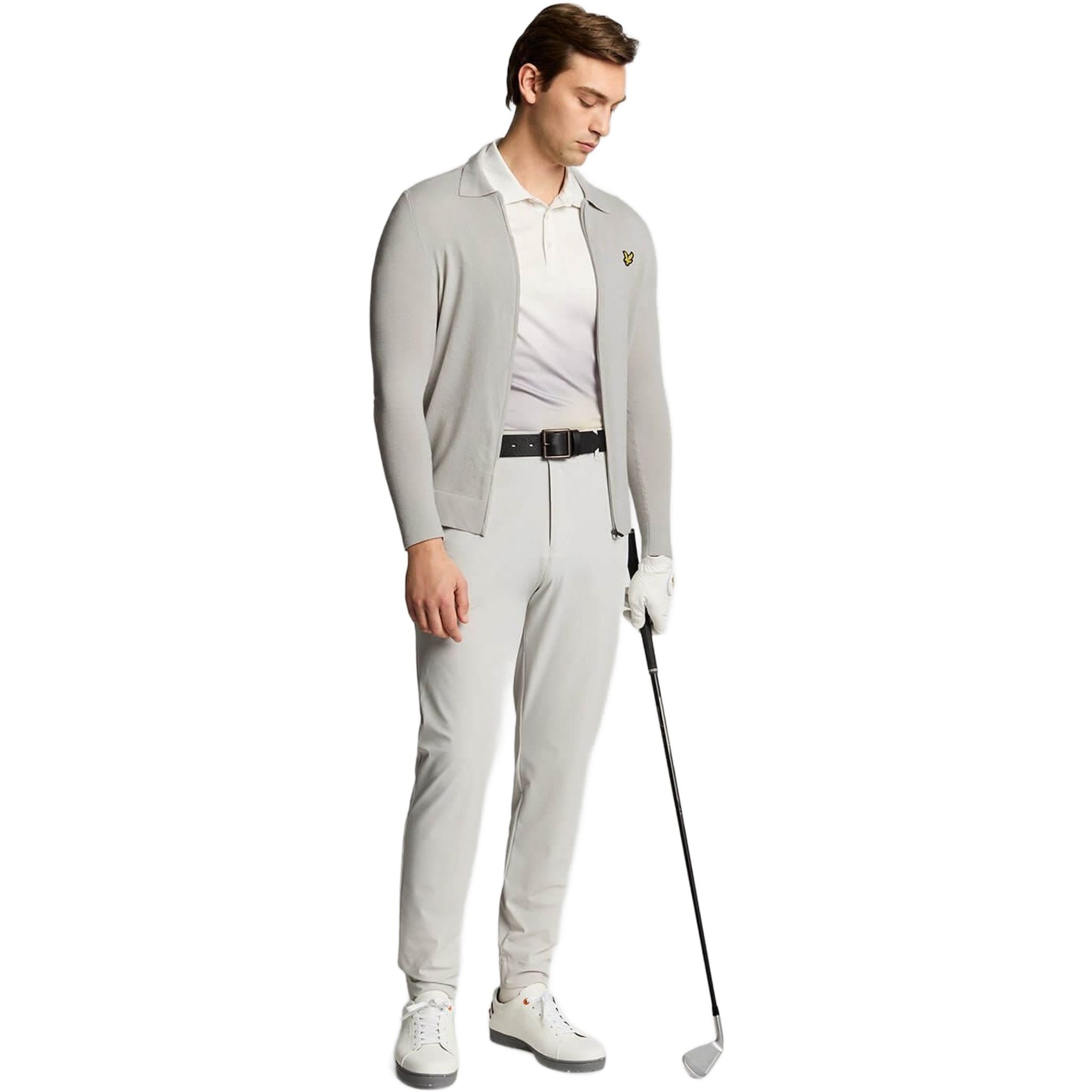 Cardigan leggero in maglia con colletto Lyle & Scott da uomo