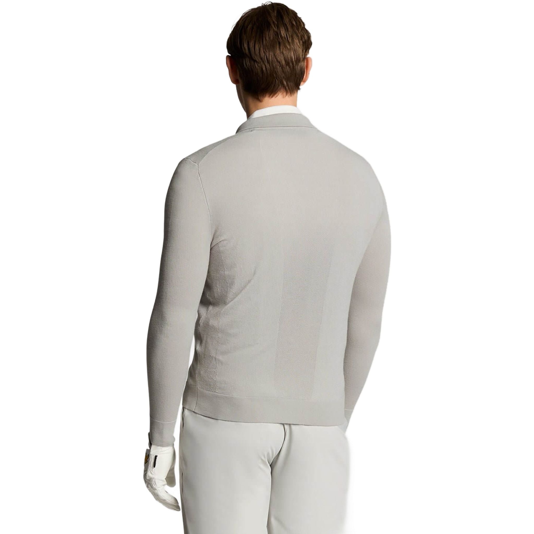 Cardigan leggero in maglia con colletto Lyle & Scott da uomo