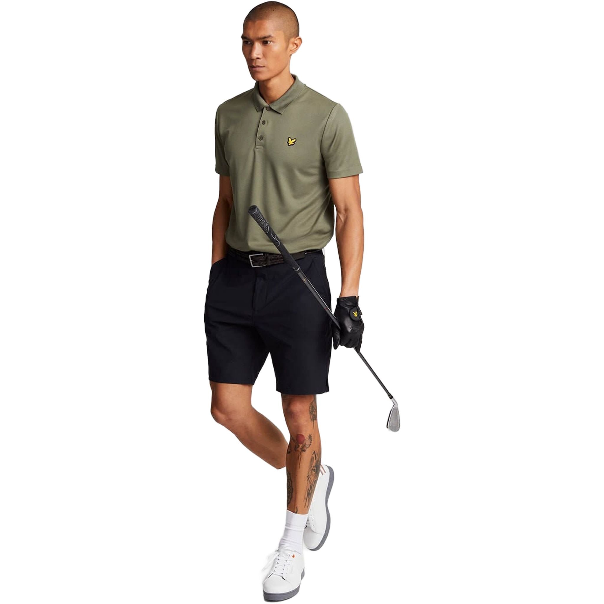 Pantaloncini da golf tecnici leggeri Lyle & Scott da uomo
