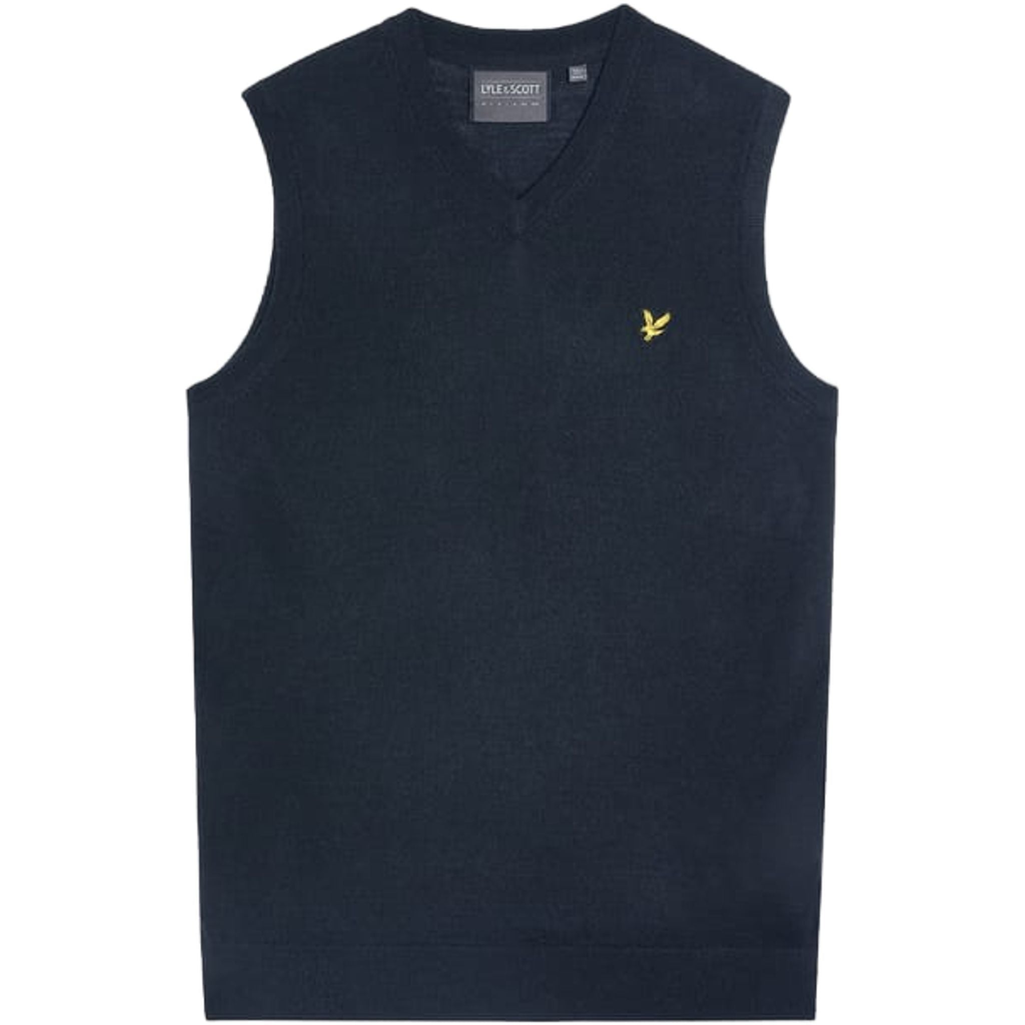 Gilet da uomo in maglia con scollo a V in misto lana merino Lyle & Scott