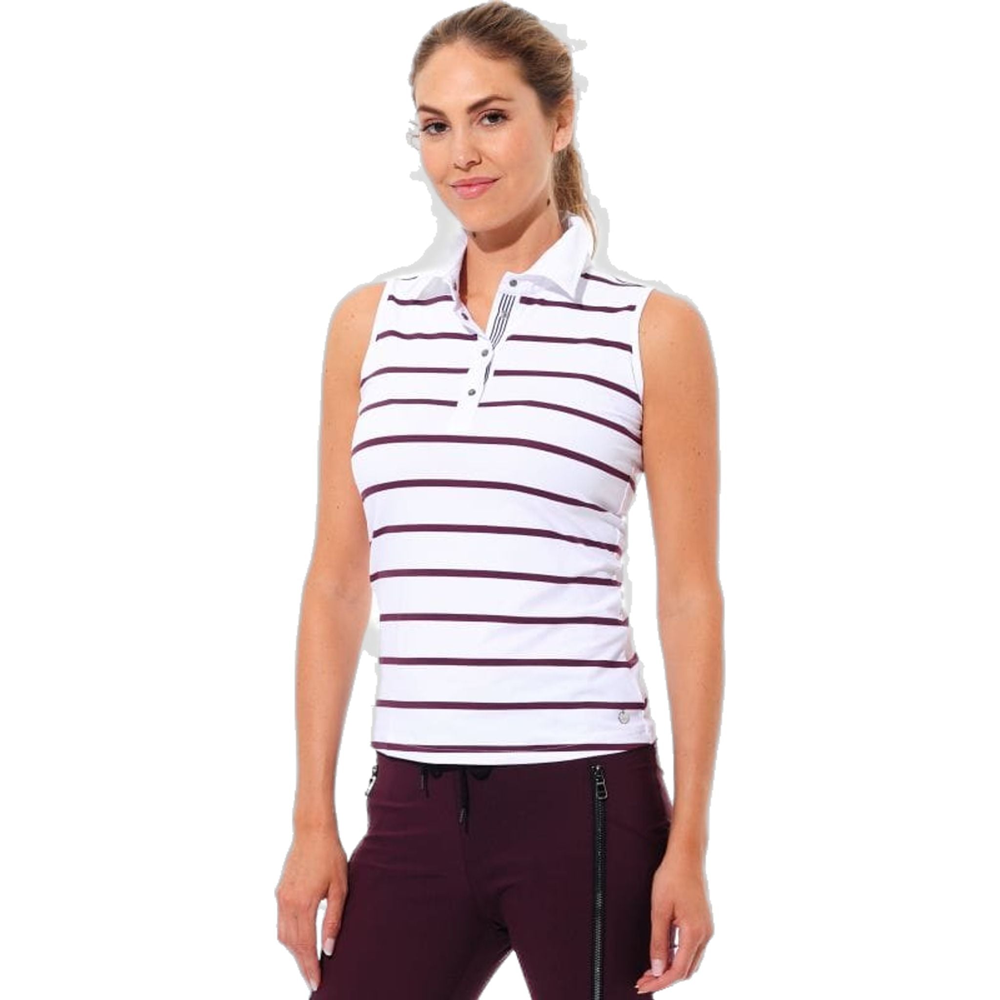 Polo da donna con stampa marinara MDC Sportwear