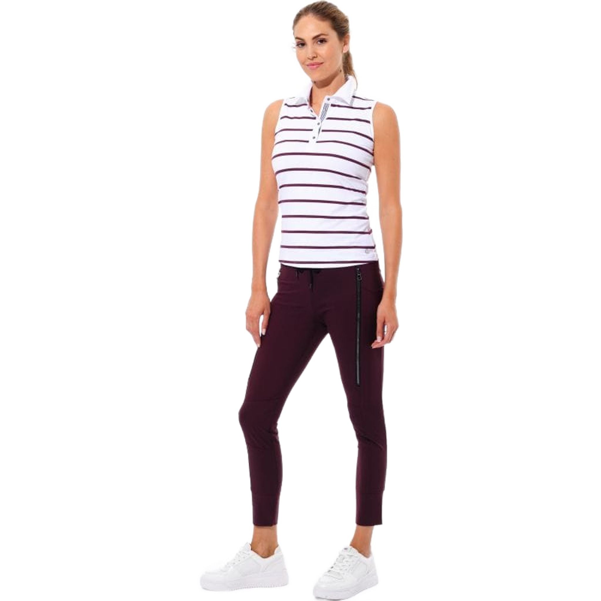 Polo da donna con stampa marinara MDC Sportwear