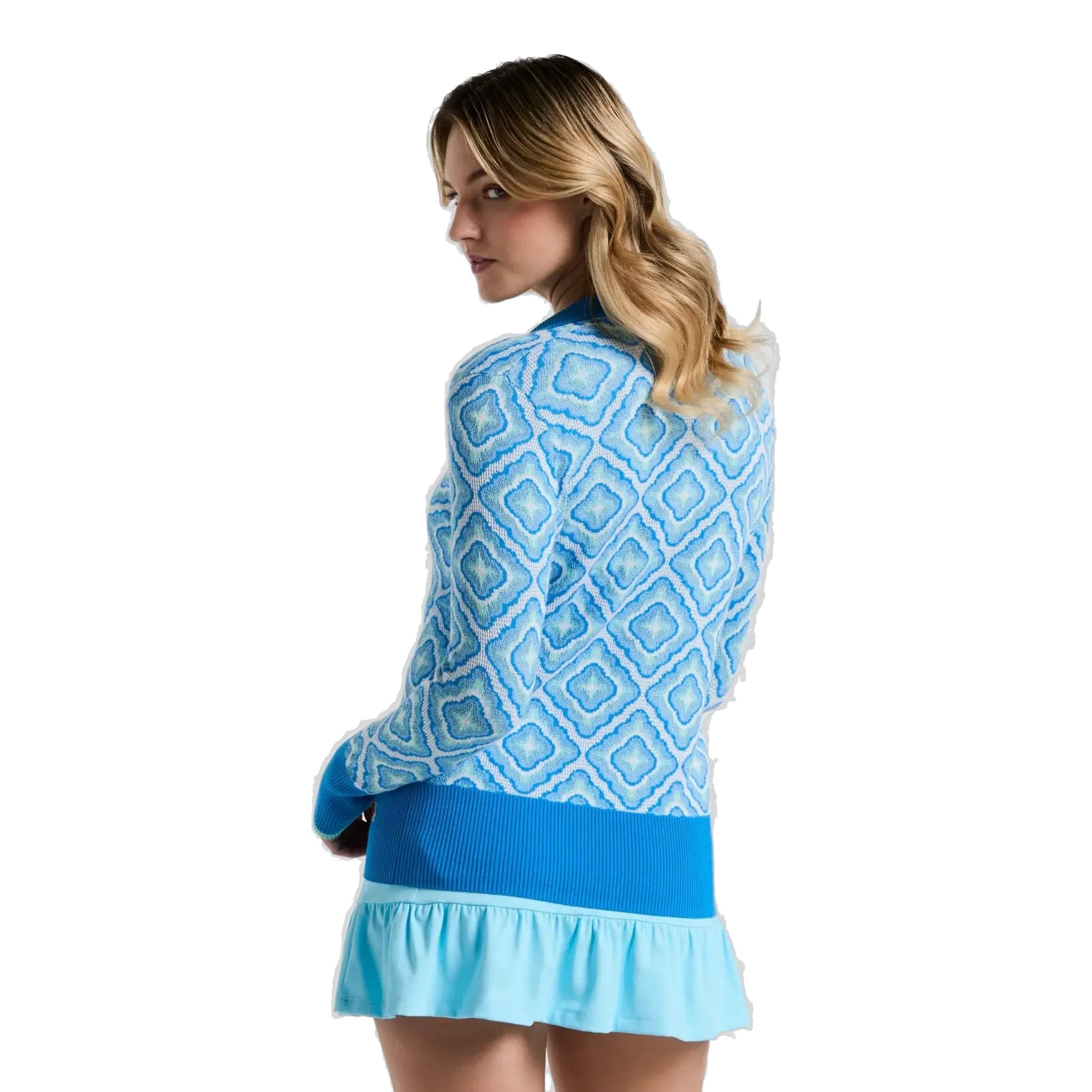 Maglione da donna in jacquard a traliccio originale Penguin