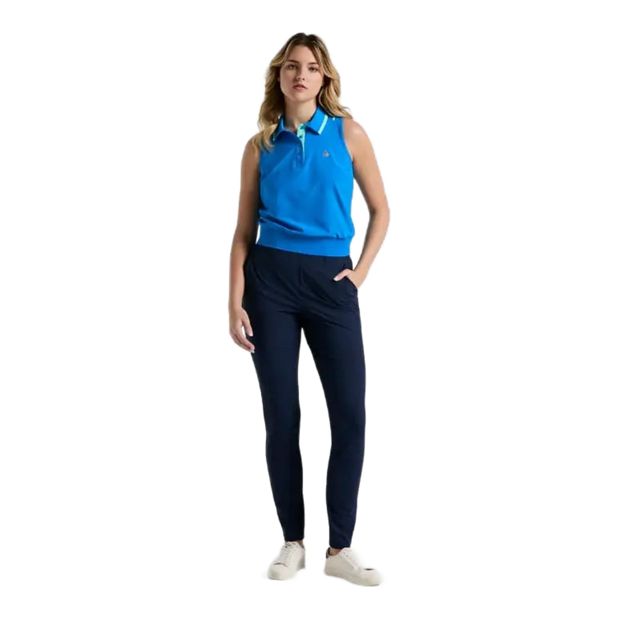 Polo da donna Original Penguin in tessuto lungo fino alla vita