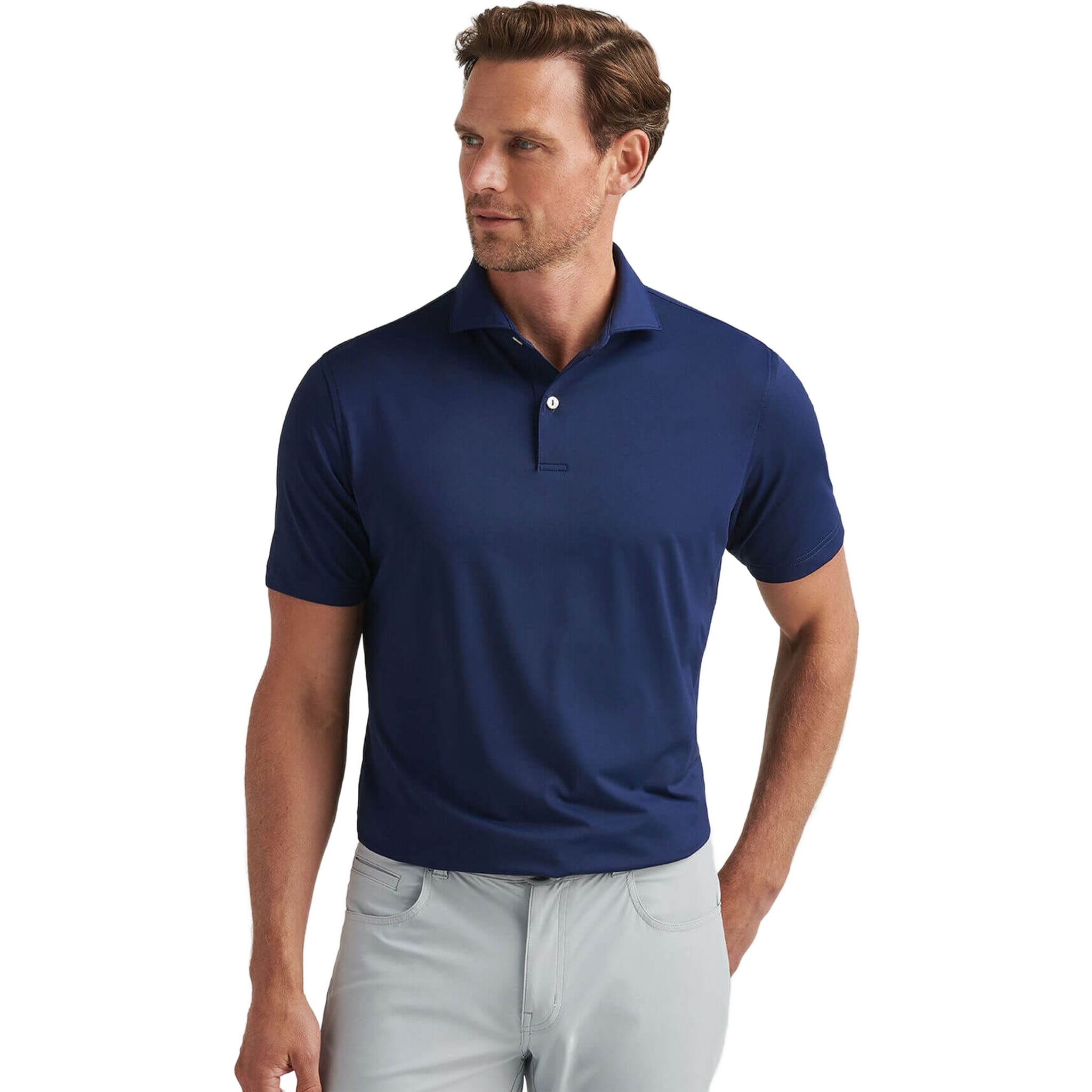 Polo da uomo in jersey tecnico Peter Millar Solid