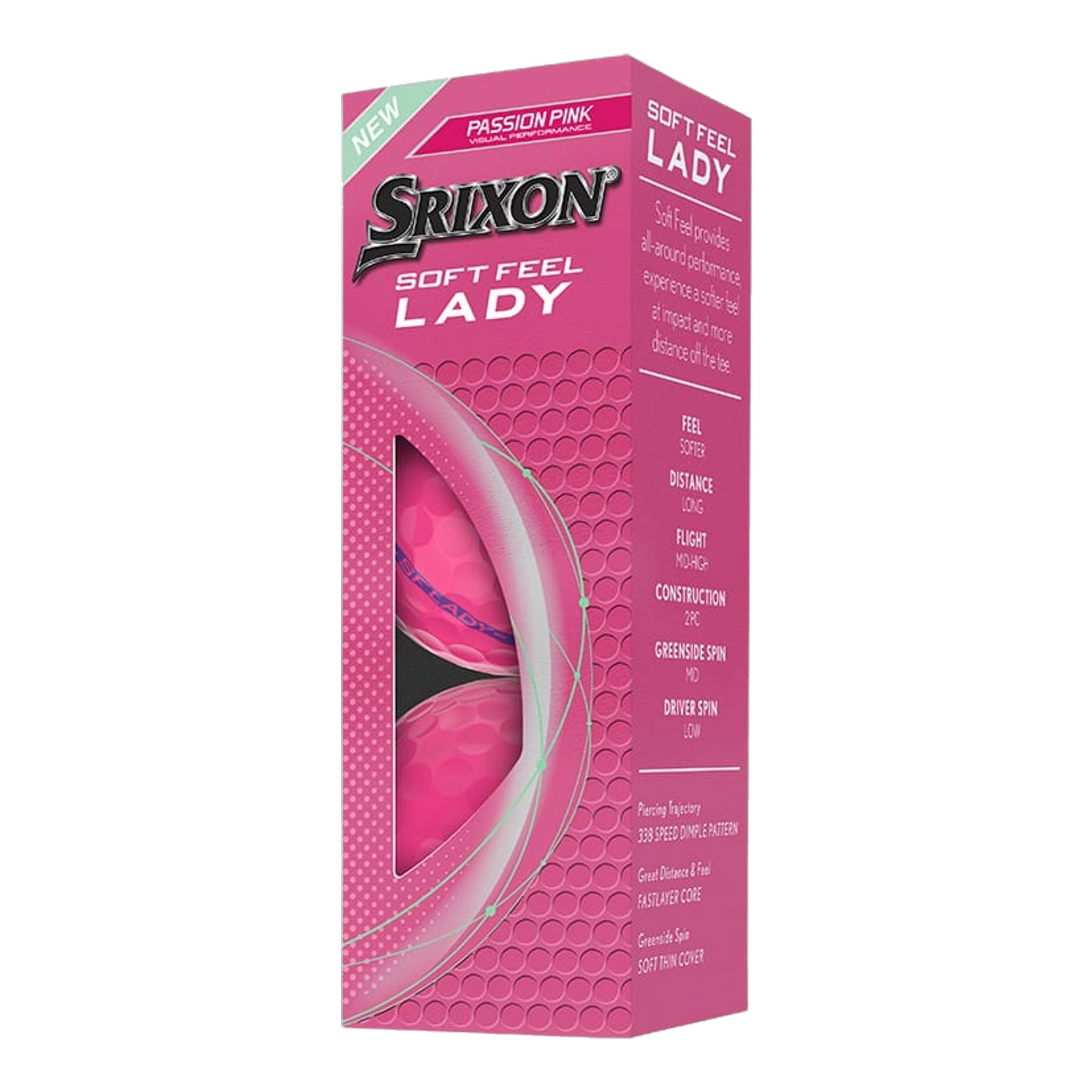Palline da golf Srixon Soft Feel Lady Pure per donna