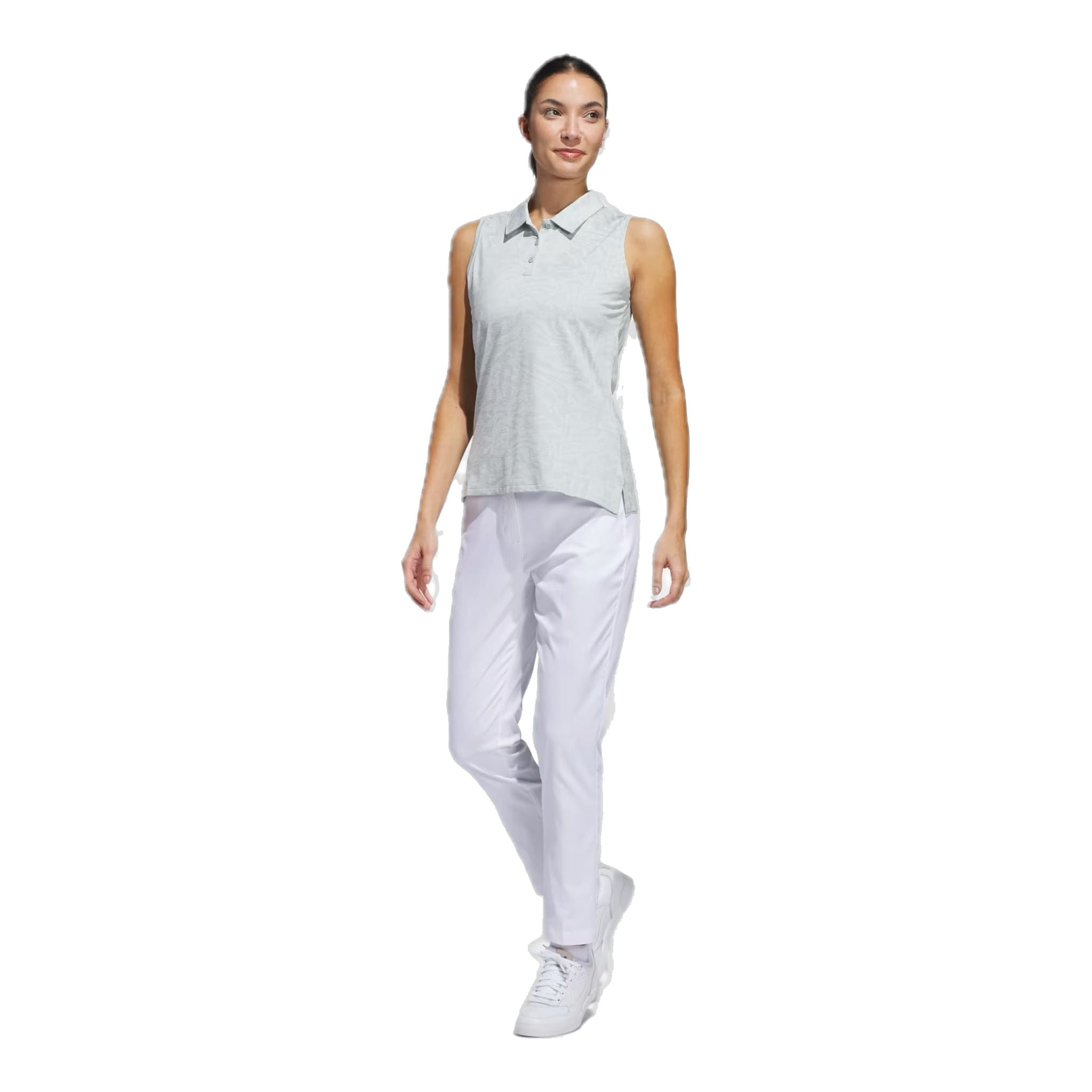 Polo senza maniche Adidas Ultimate365 Jacquard da donna