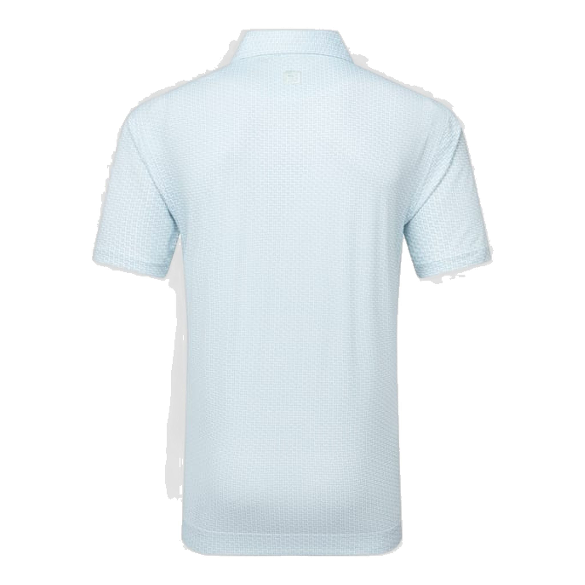 Polo da uomo Footjoy in pied de poule con motivo geometrico Lisle