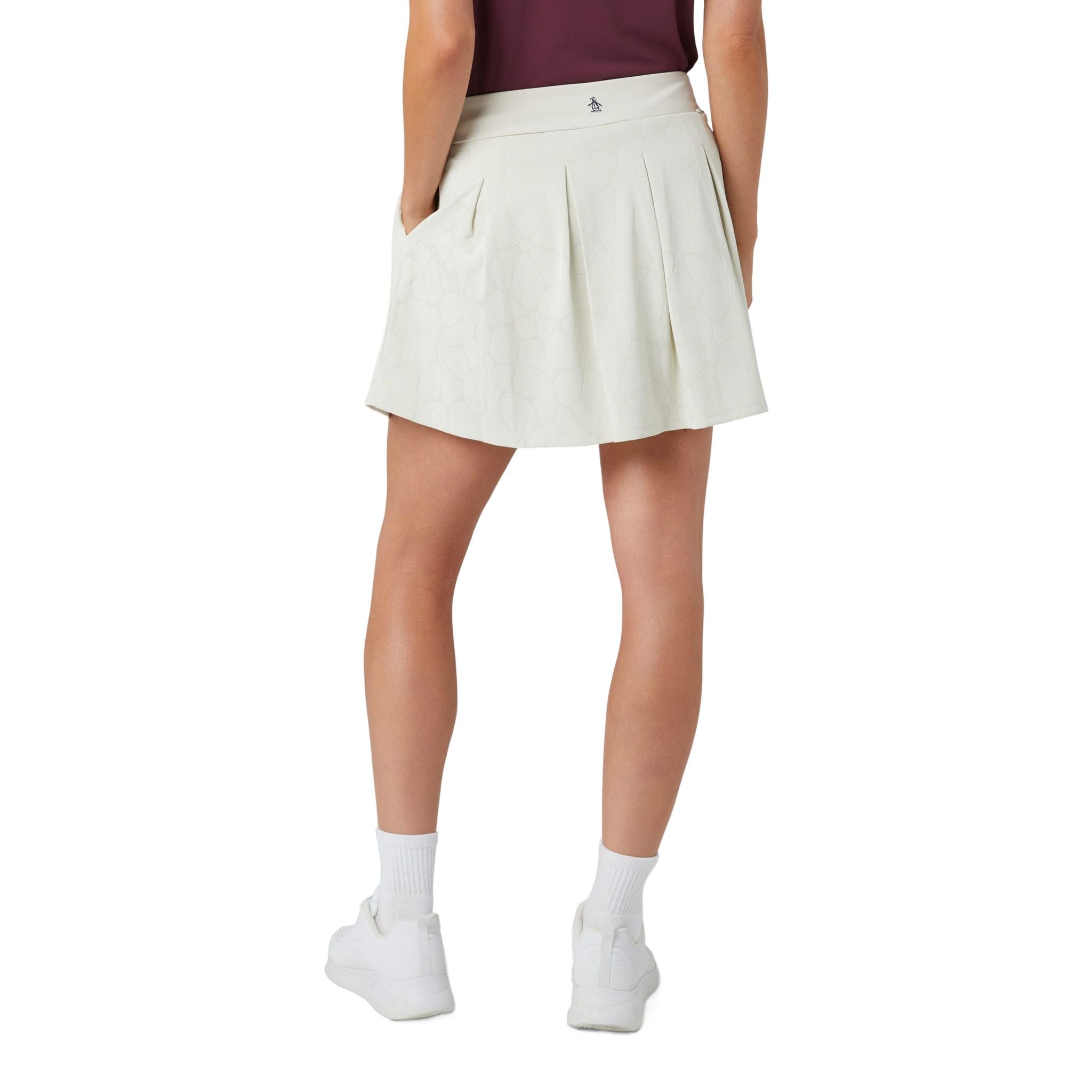 Gonna-pantalone floreale con taglio laser Original Penguin da donna