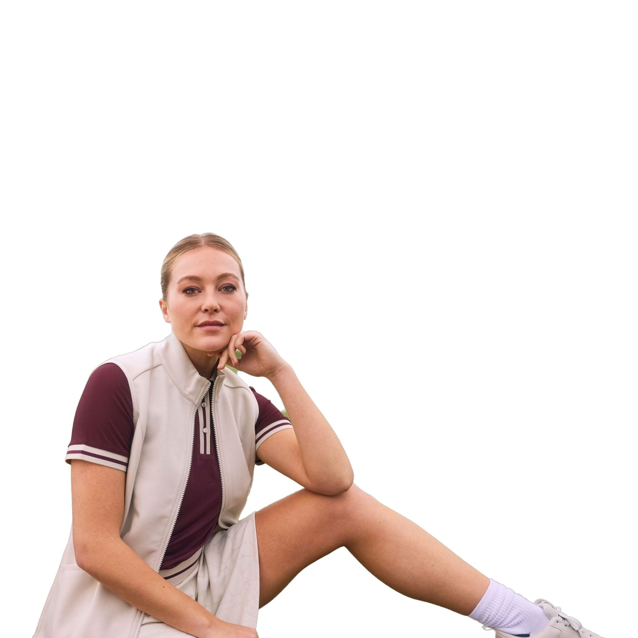 Gonna-pantalone floreale con taglio laser Original Penguin da donna