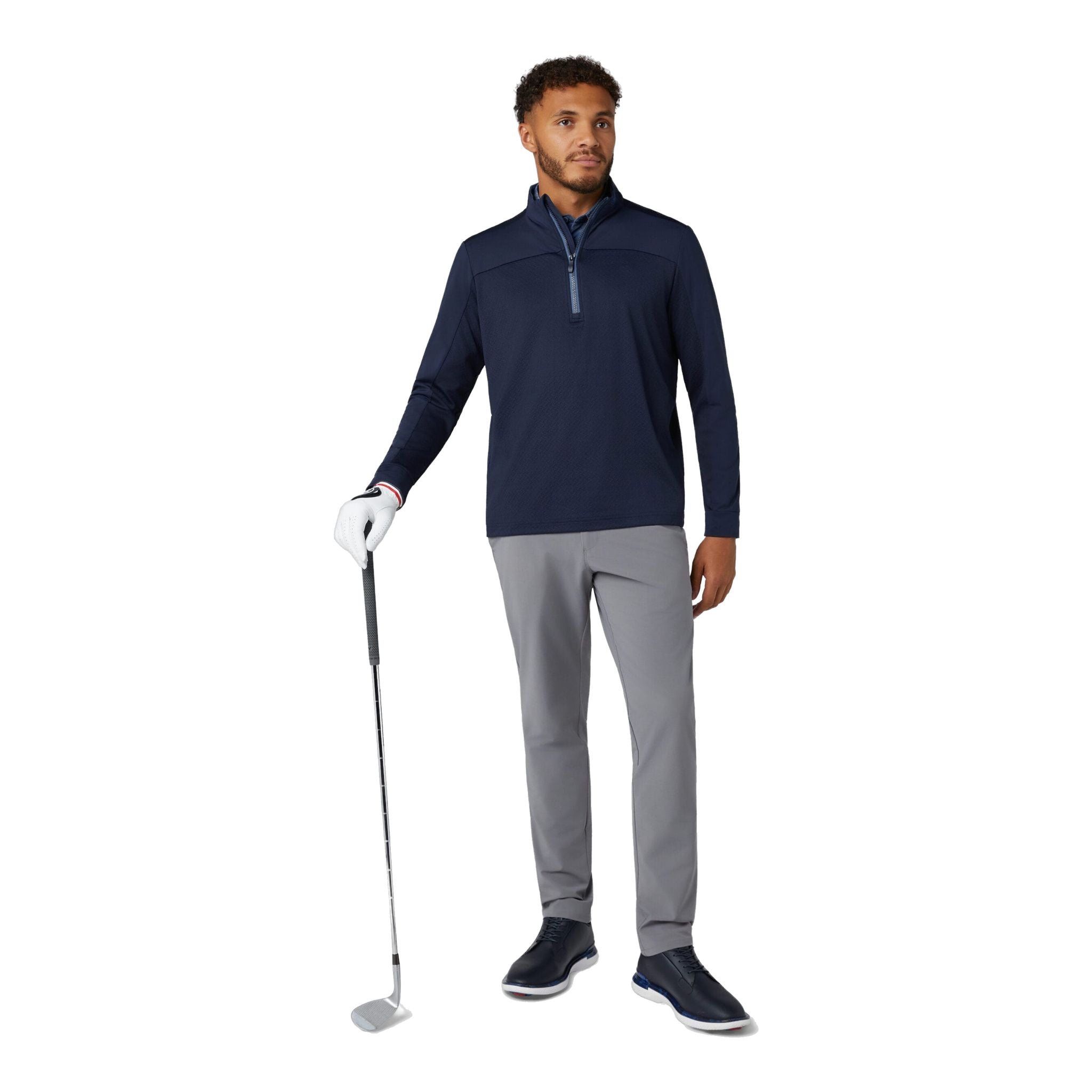 Pullover leggero con cerniera 1/4 da uomo Original Penguin