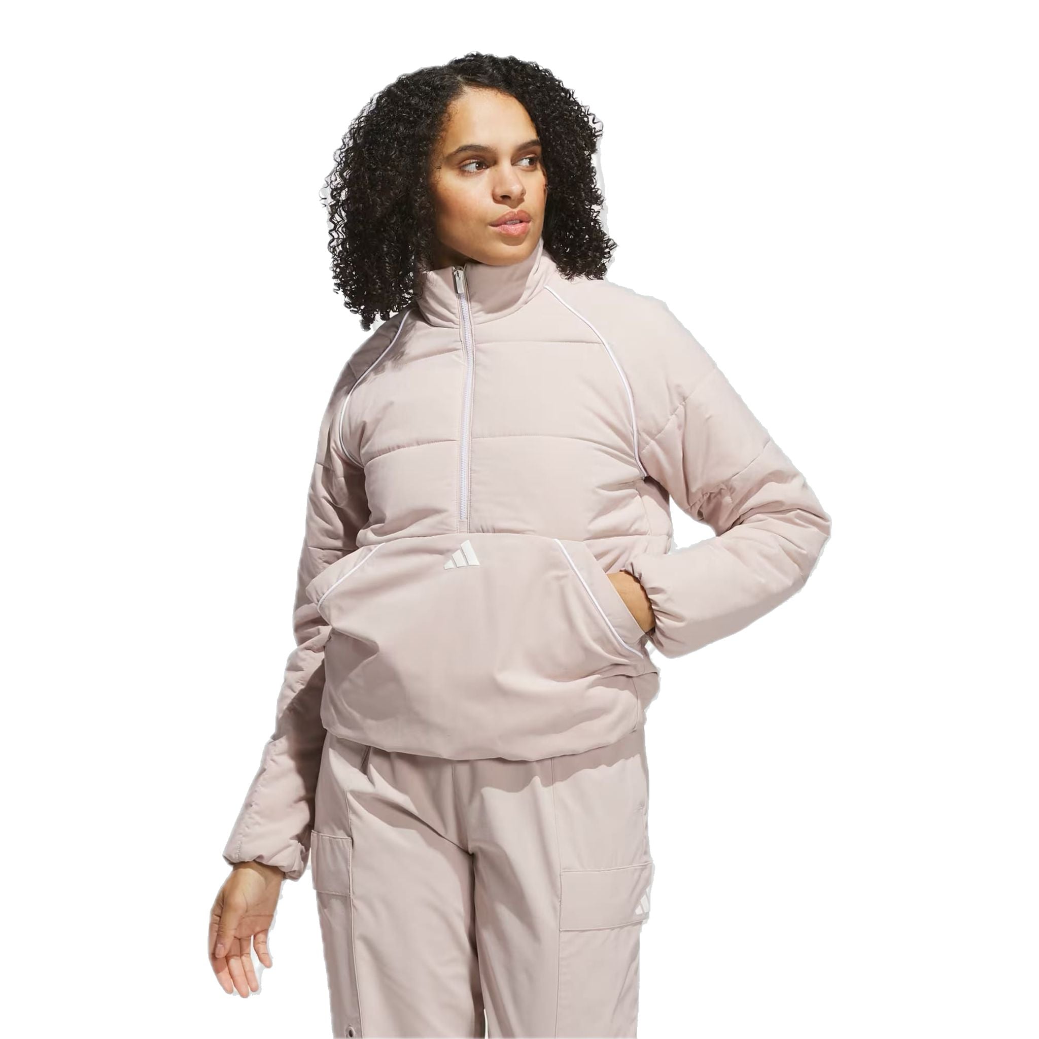 Giacca adidas Beyond Twistweave Loose con cerniera a un quarto da donna