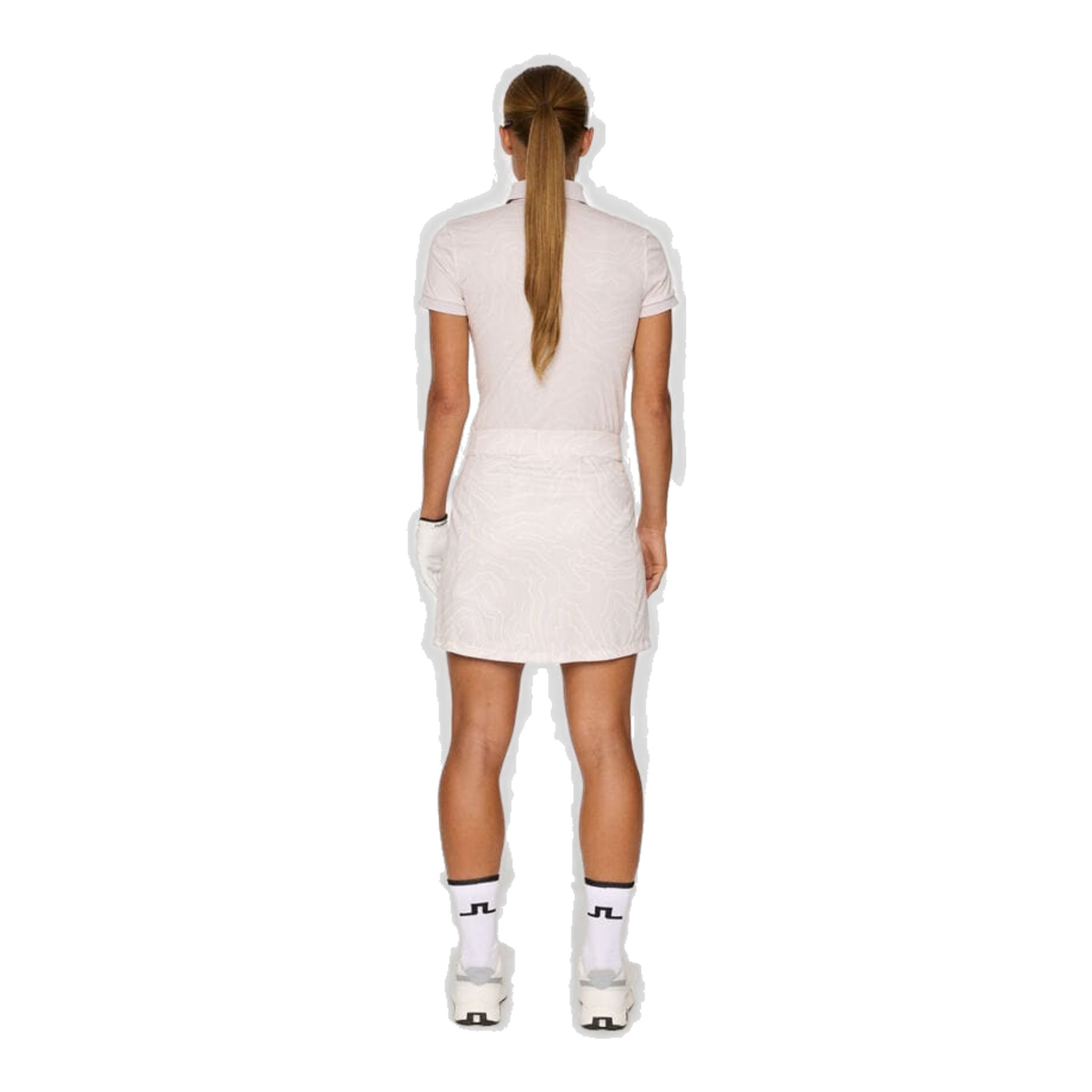 Gonna a stampa media Amelie di J. Lindeberg da donna