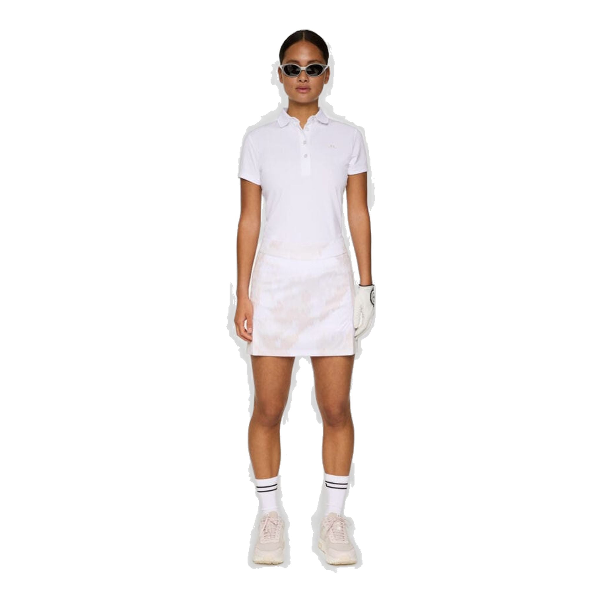 Gonna a stampa media Amelie di J. Lindeberg da donna