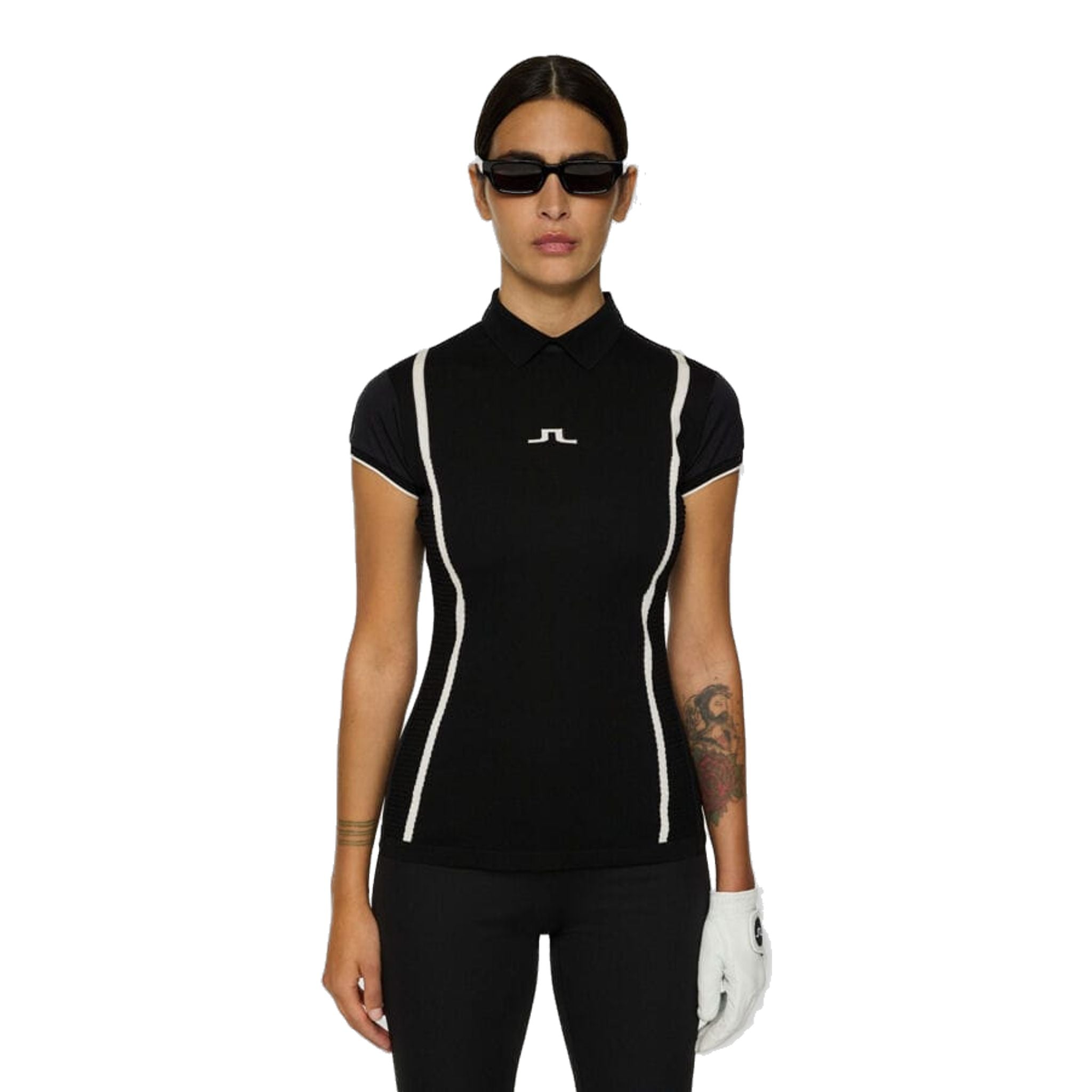 J. Lindeberg Theodora Hybrid Knit Shirt Donna