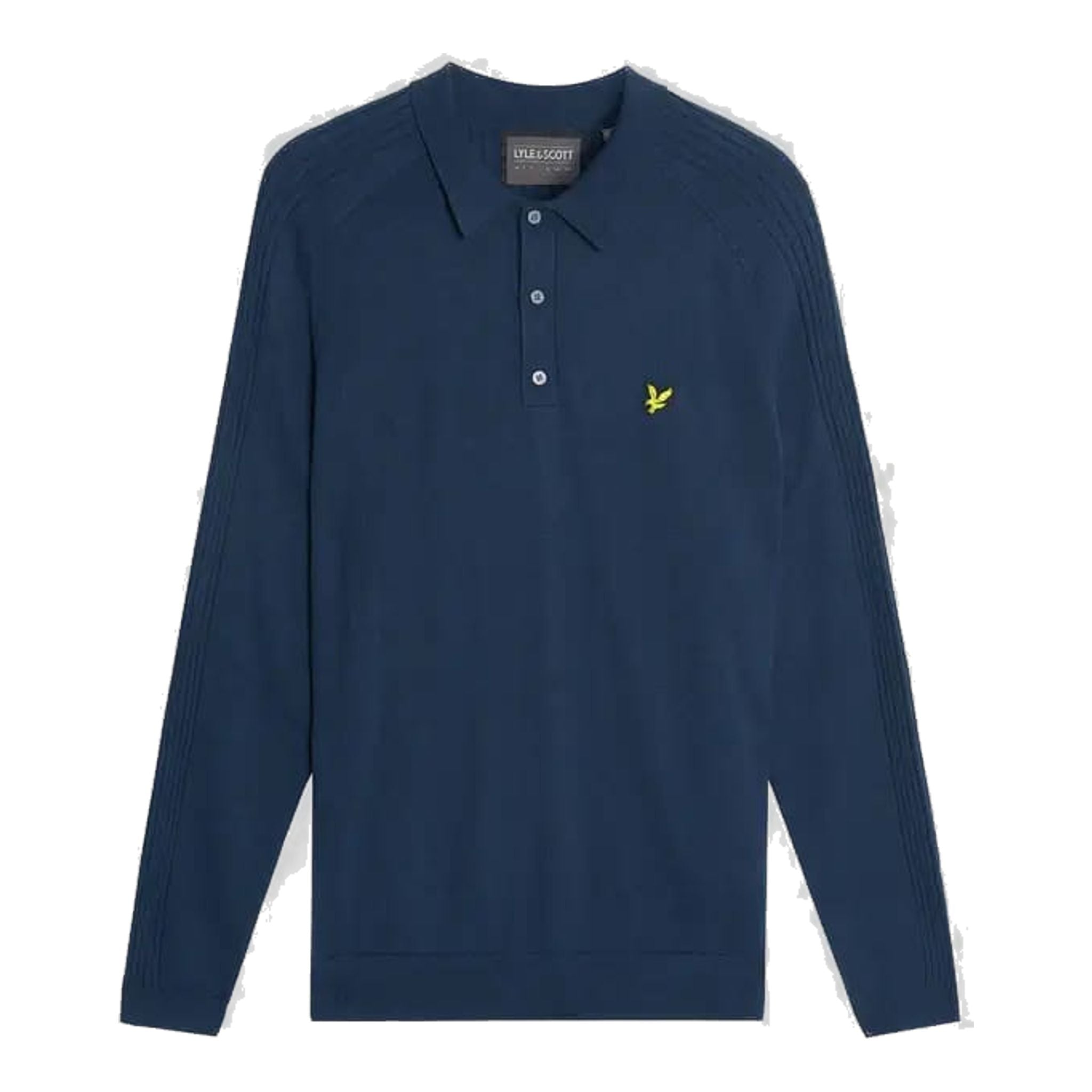 Polo da golf a maniche lunghe in maglia Lyle & Scott da uomo