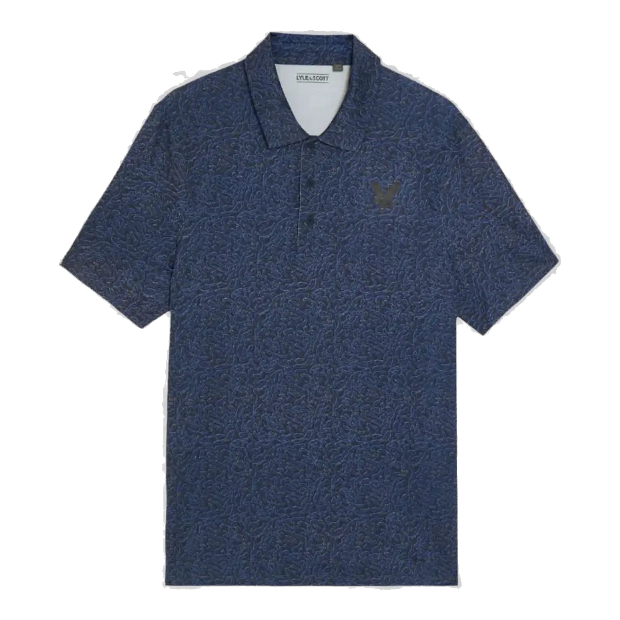 Polo da uomo Lyle & Scott Golf Micro Contour Printed