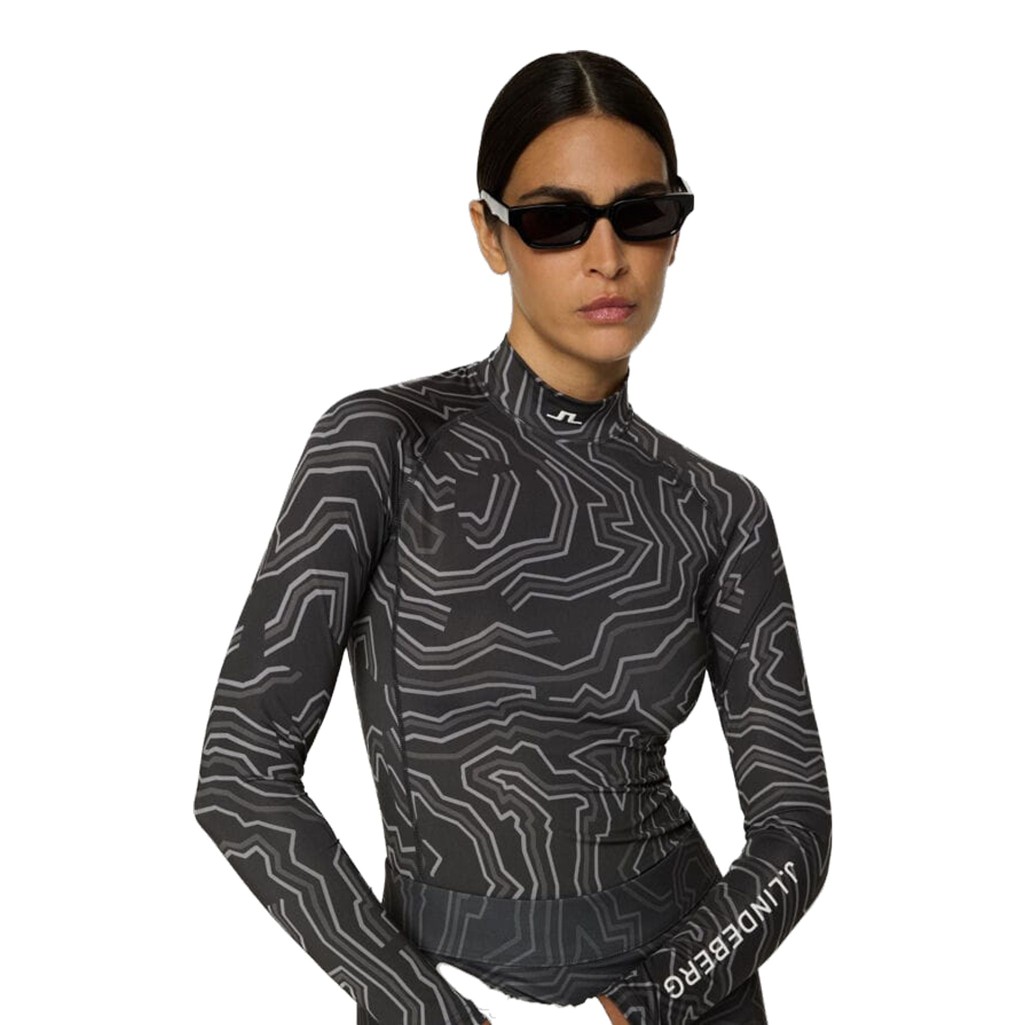 Top a compressione con stampa J. Lindeberg Ella da donna