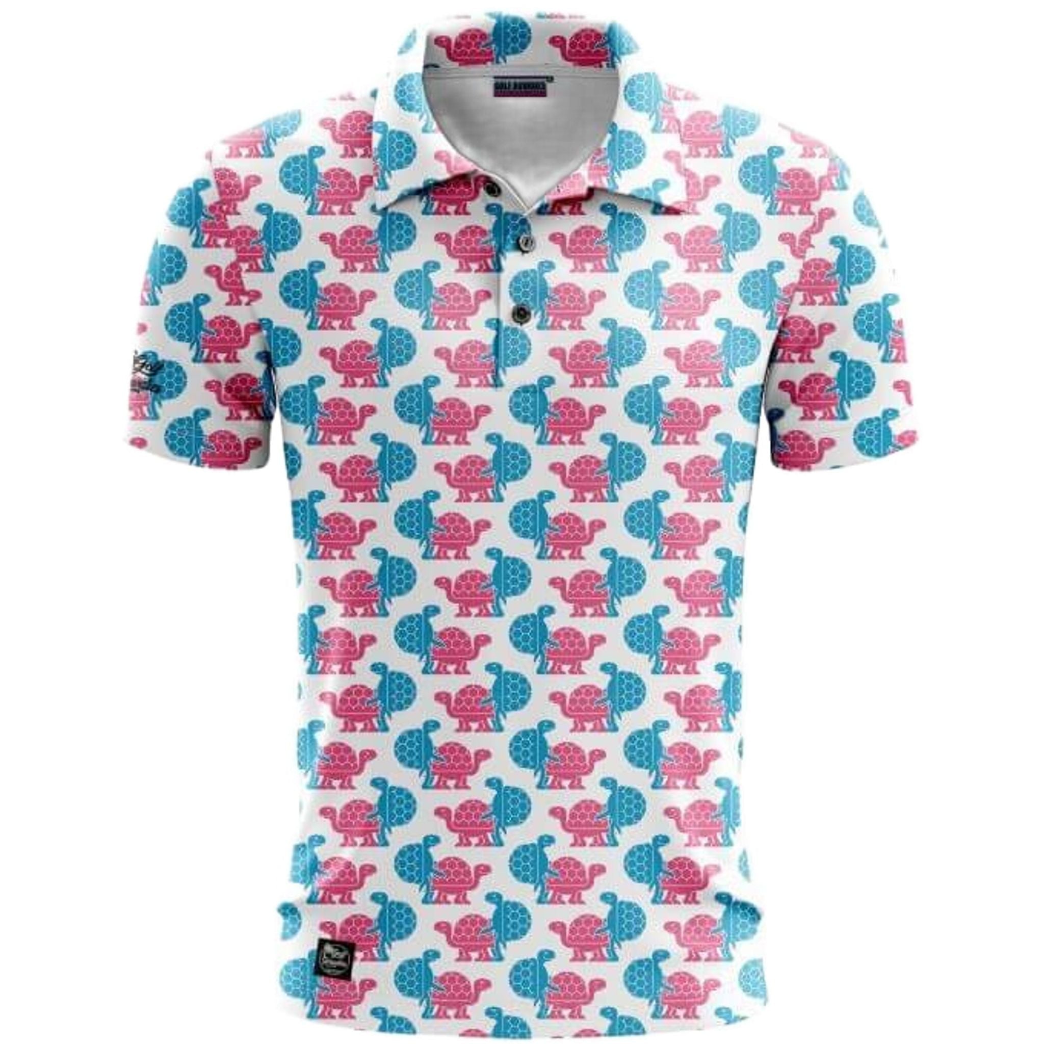 Polo da uomo Golf Rowdies Love Turtles