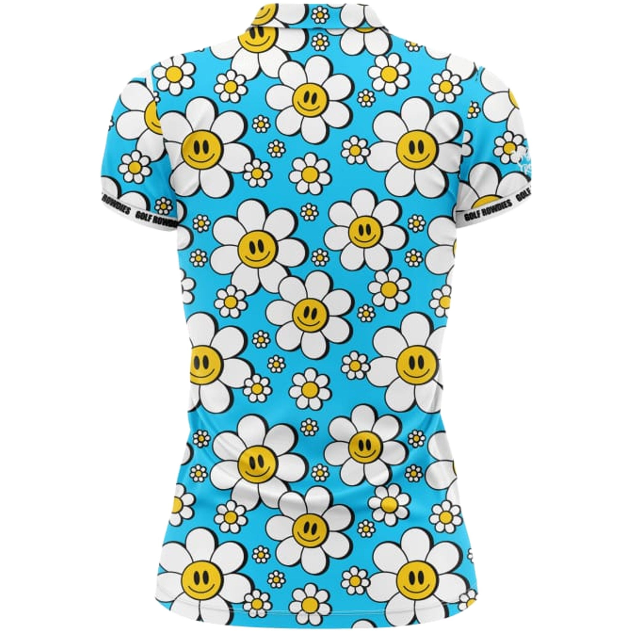 Polo da donna Golf Rowdies Happy Flower