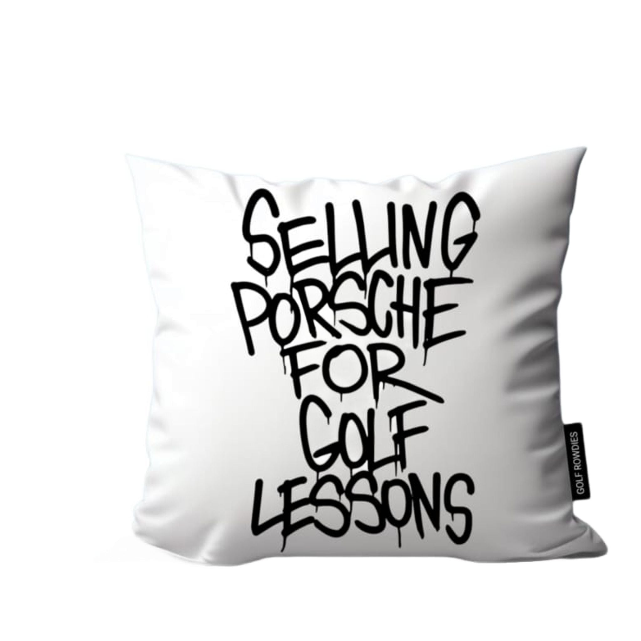 Federa per cuscino "Golf Rowdies vende Porsche per lezioni di golf"