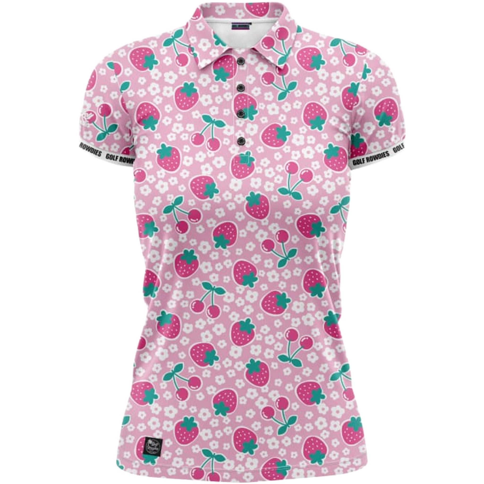 Polo da donna Golf Rowdies Strawberry