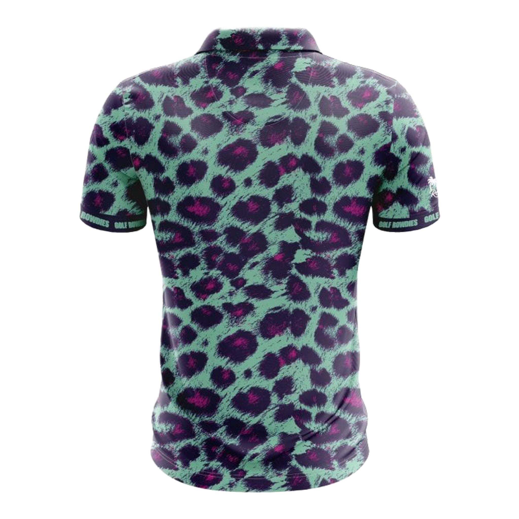Polo da uomo Golf Rowdies Leopard