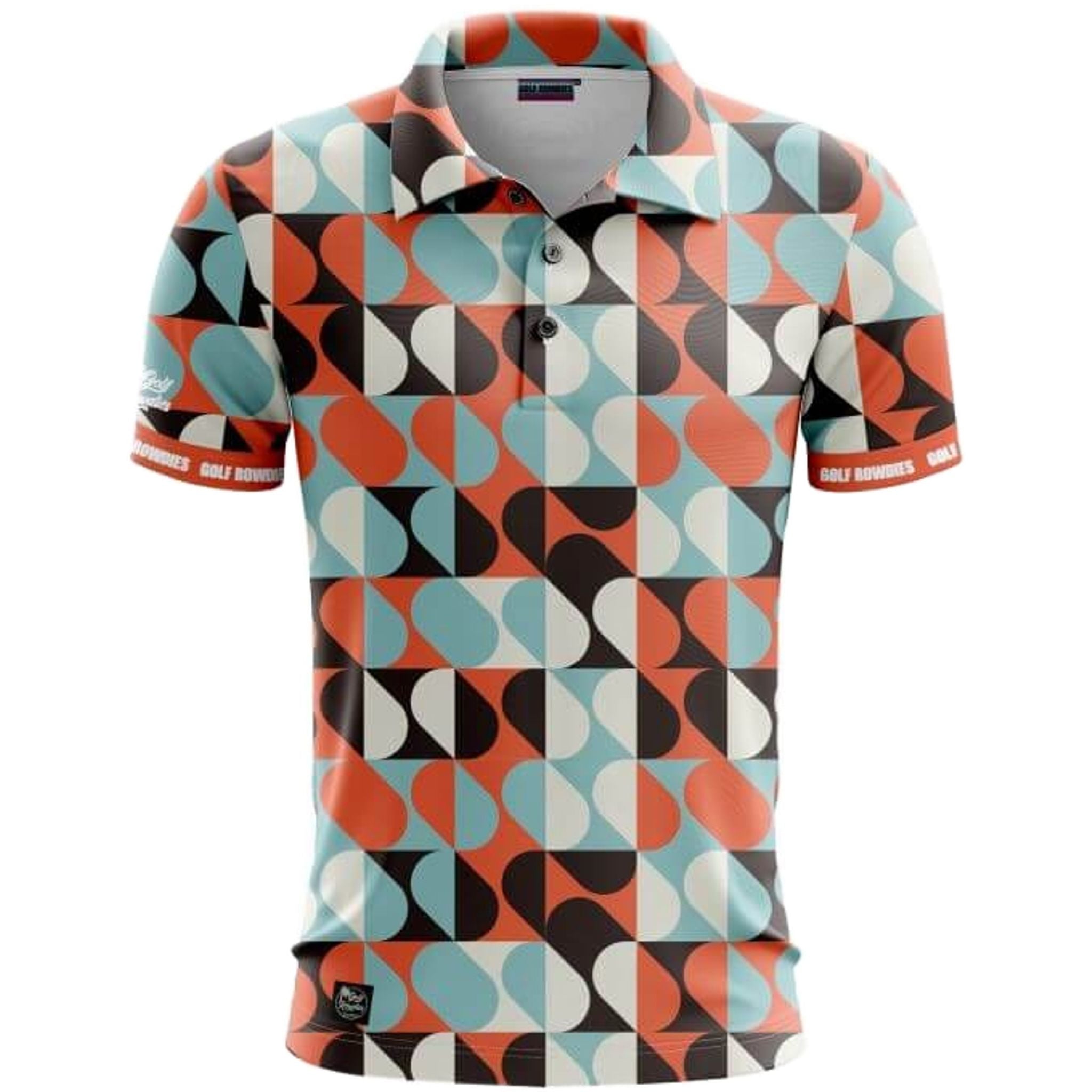 Polo retrò da uomo Golf Rowdies