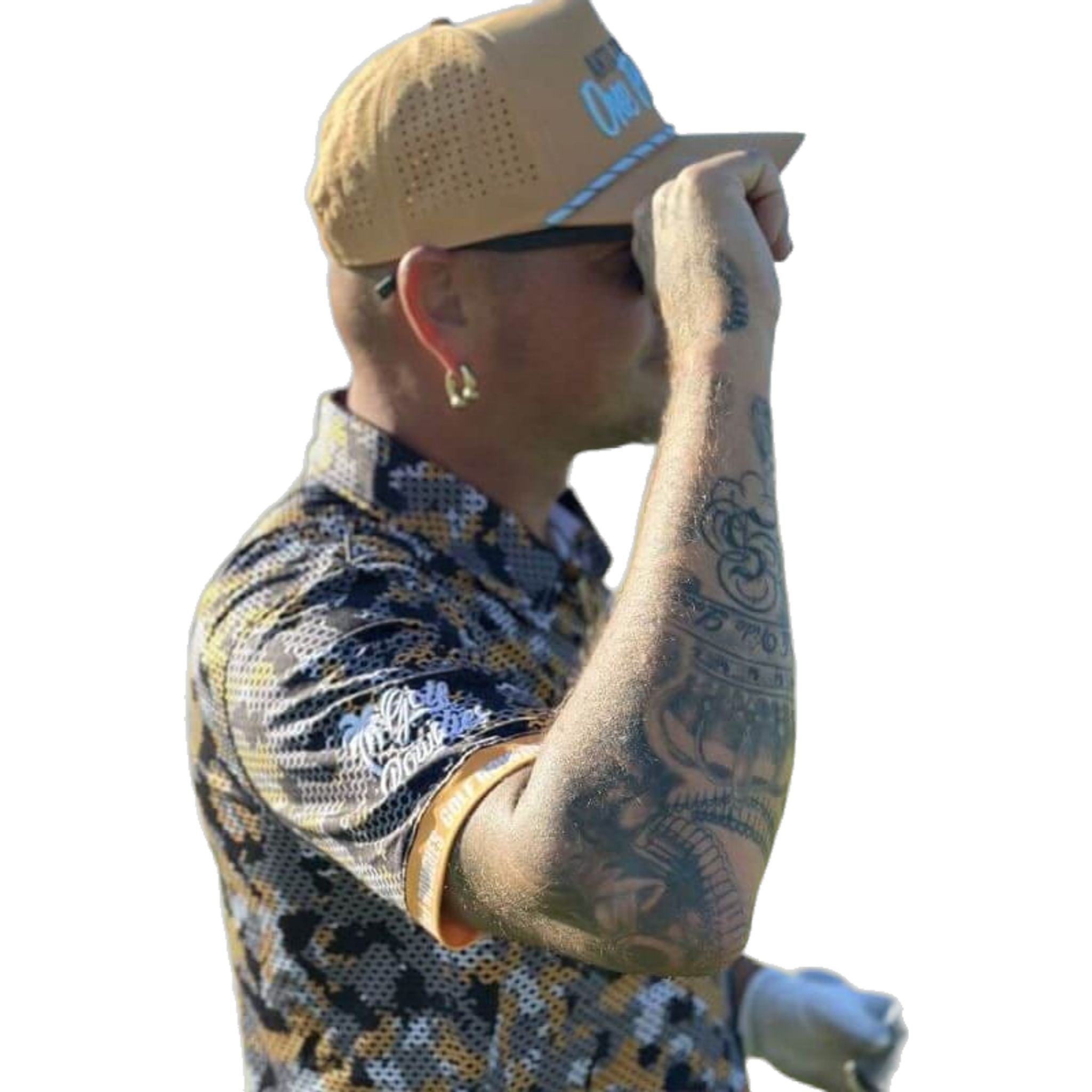 Polo mimetica Golf Rowdies da uomo