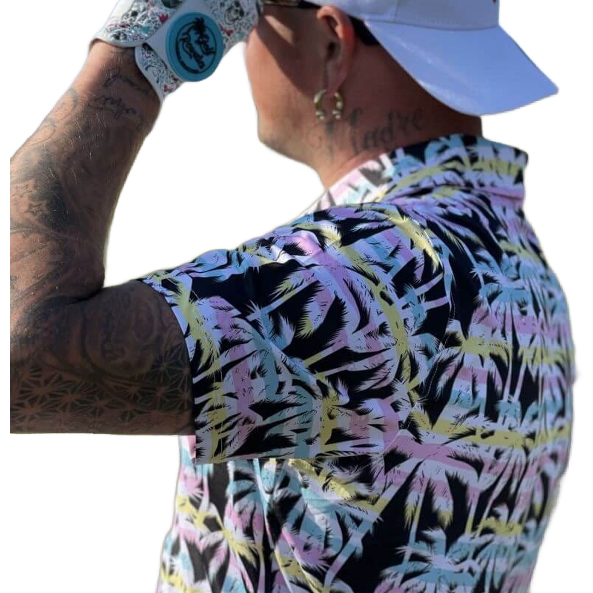 Polo da uomo Golf Rowdies Palm Tree