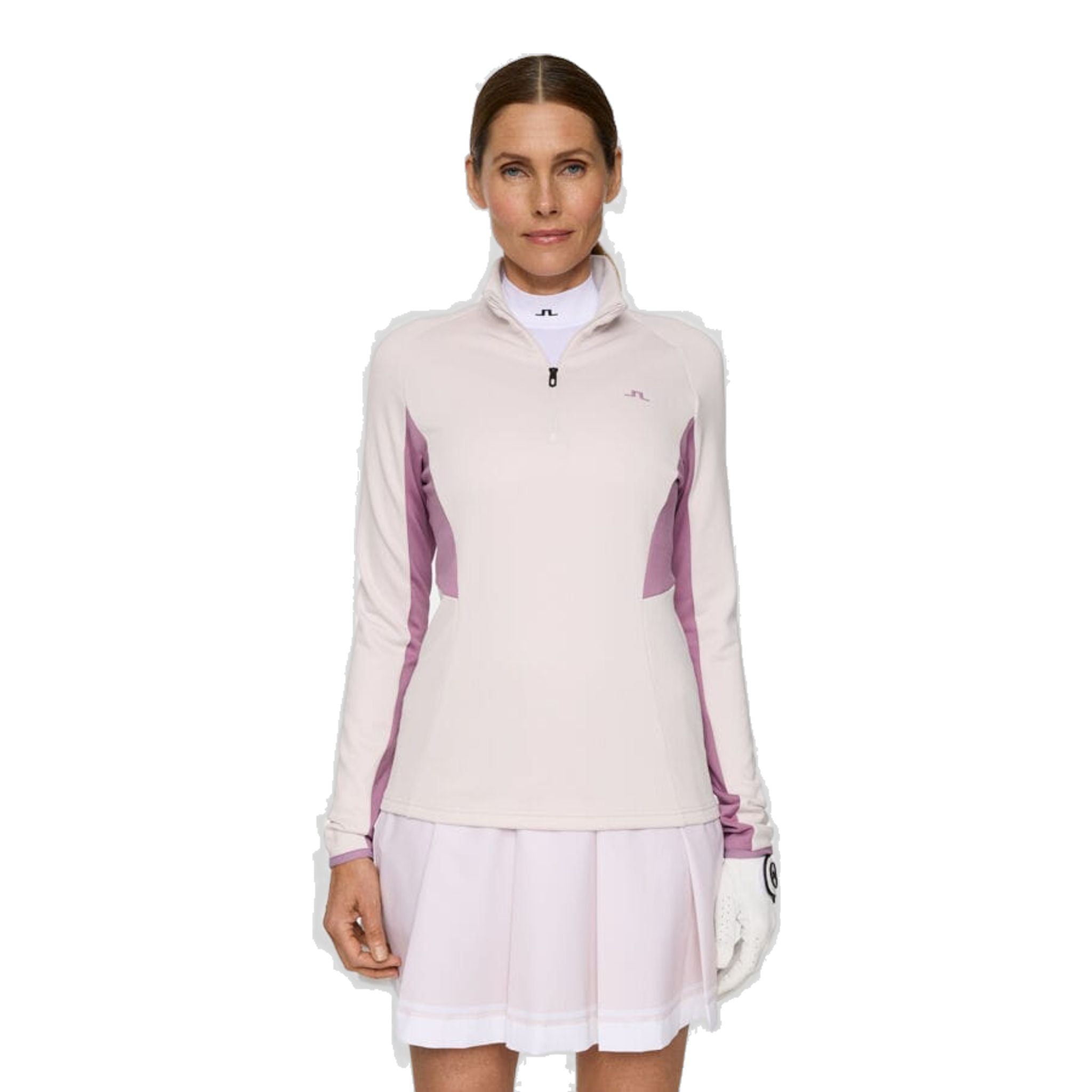 J. Lindeberg Arja strato intermedio con zip a un quarto da donna