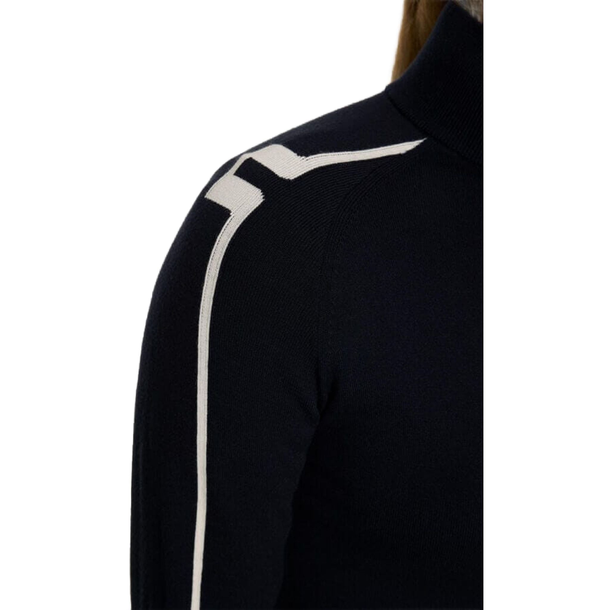 Maglione con zip in maglia Aubree di J. Lindeberg da donna