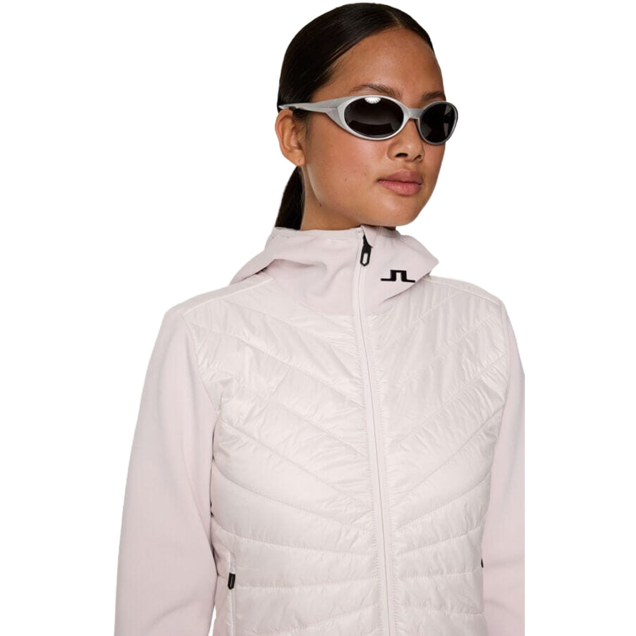 Giacca con cappuccio ibrida J. Lindeberg Madde Quilt da donna