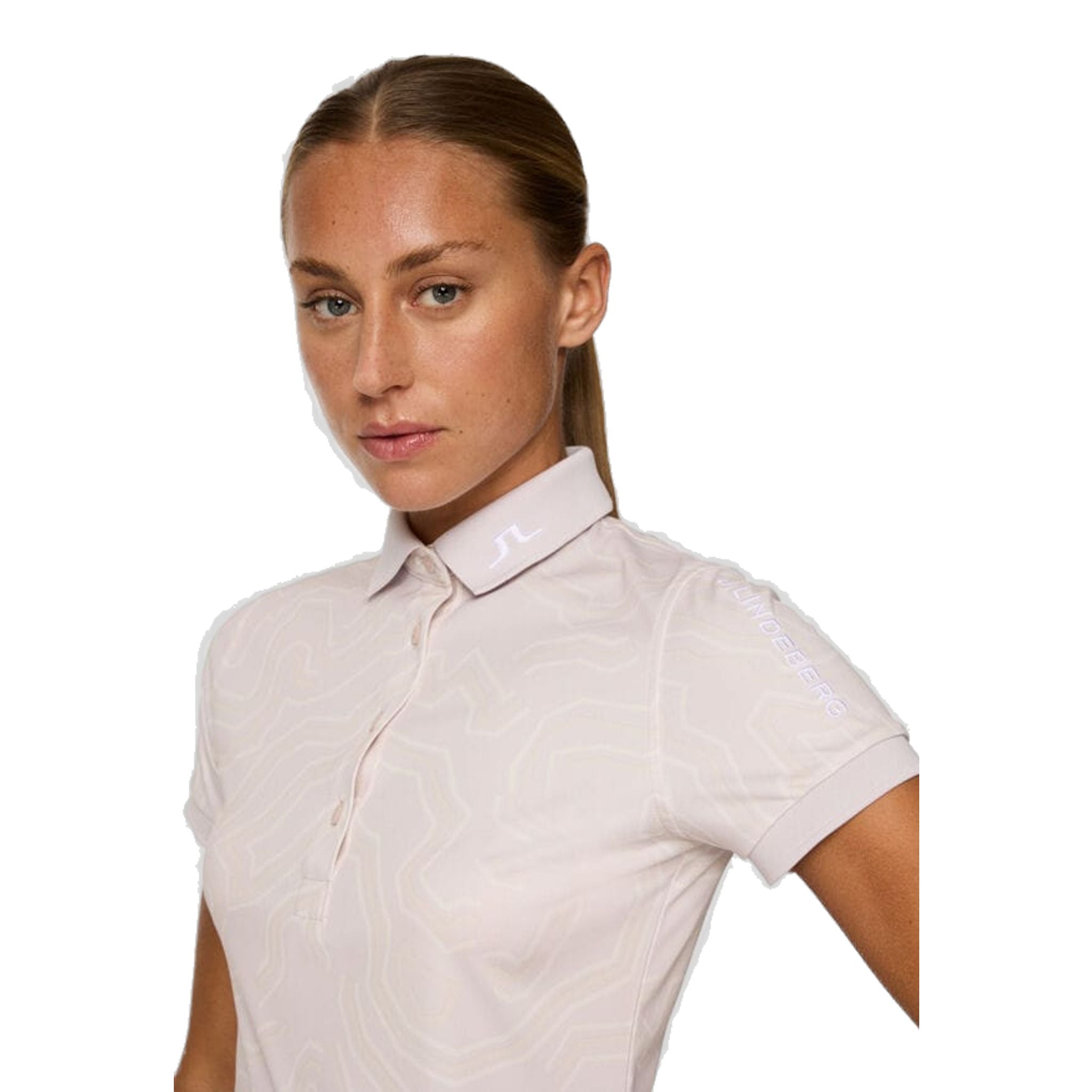 Polo da donna con stampa tecnica Tour J. Lindeberg