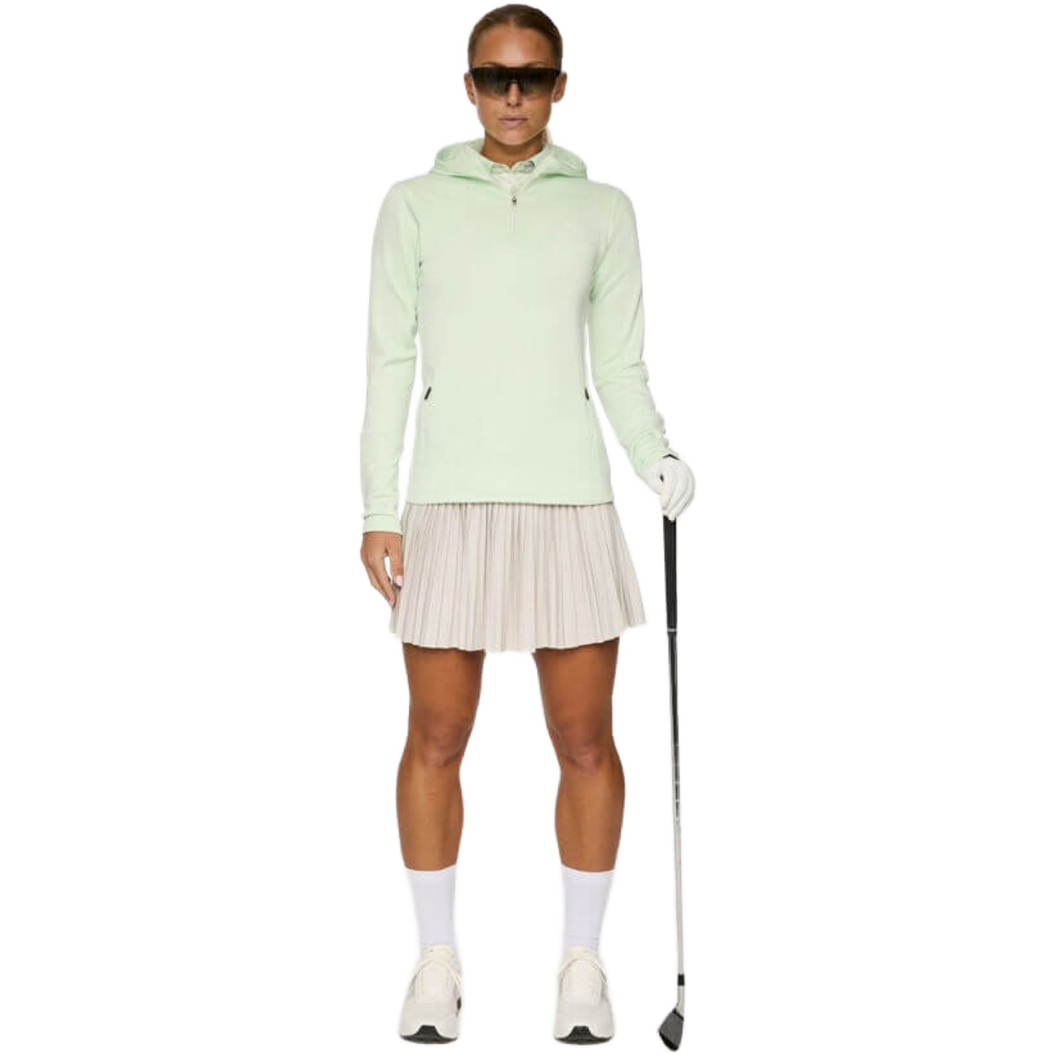 Giacca con cappuccio e zip a un quarto J. Lindeberg Aerial da donna