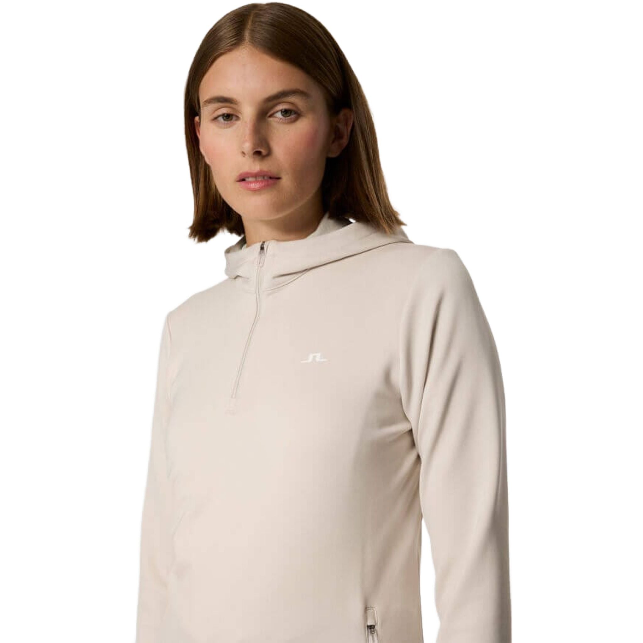 Giacca con cappuccio e zip a un quarto J. Lindeberg Aerial da donna