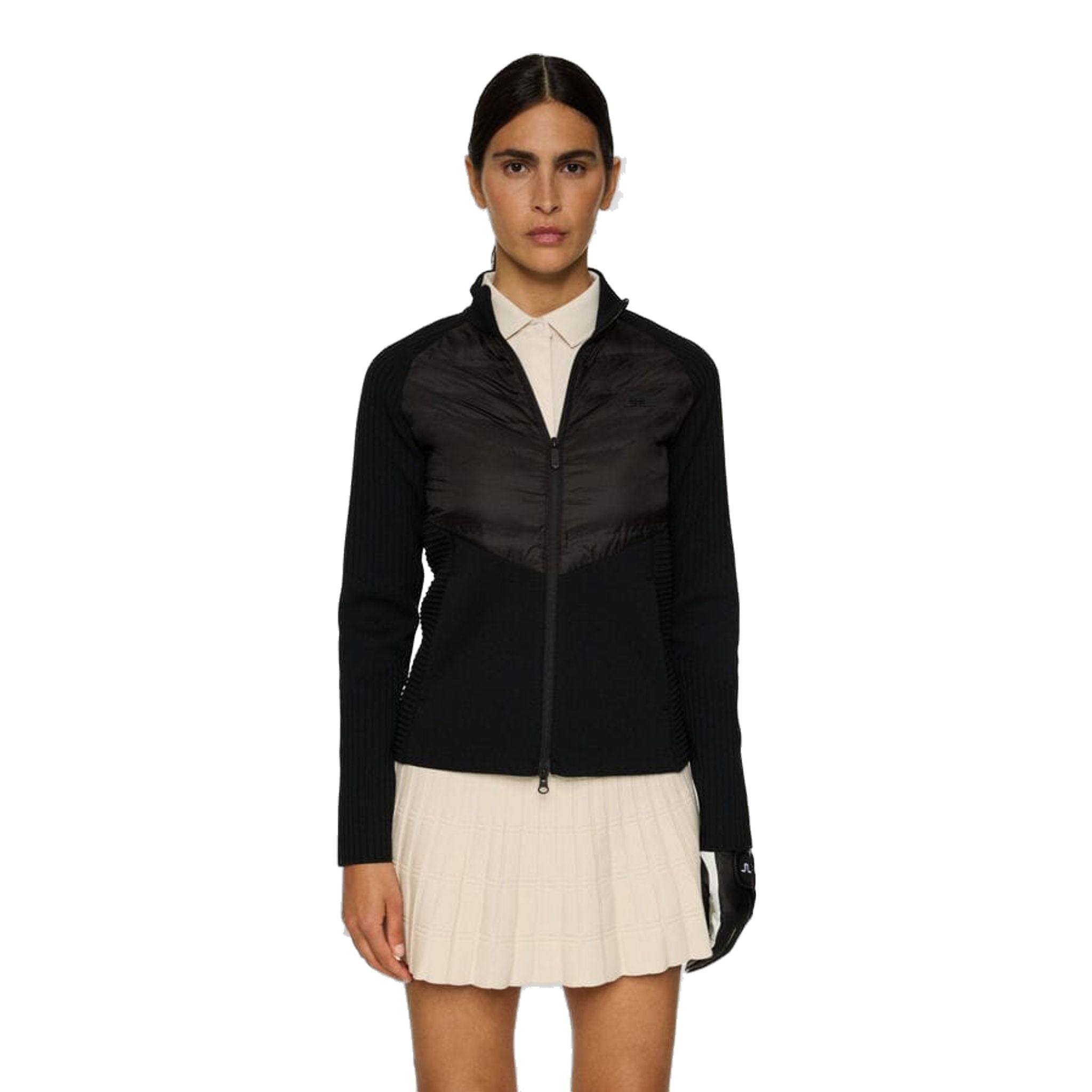 Maglione con zip in maglia tecnica Wendy di J. Lindeberg da donna