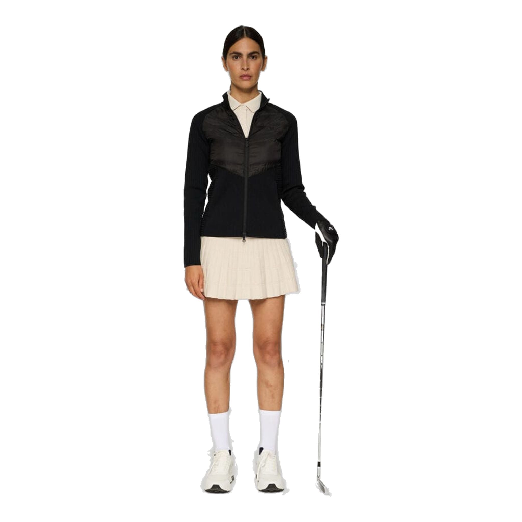 Maglione con zip in maglia tecnica Wendy di J. Lindeberg da donna