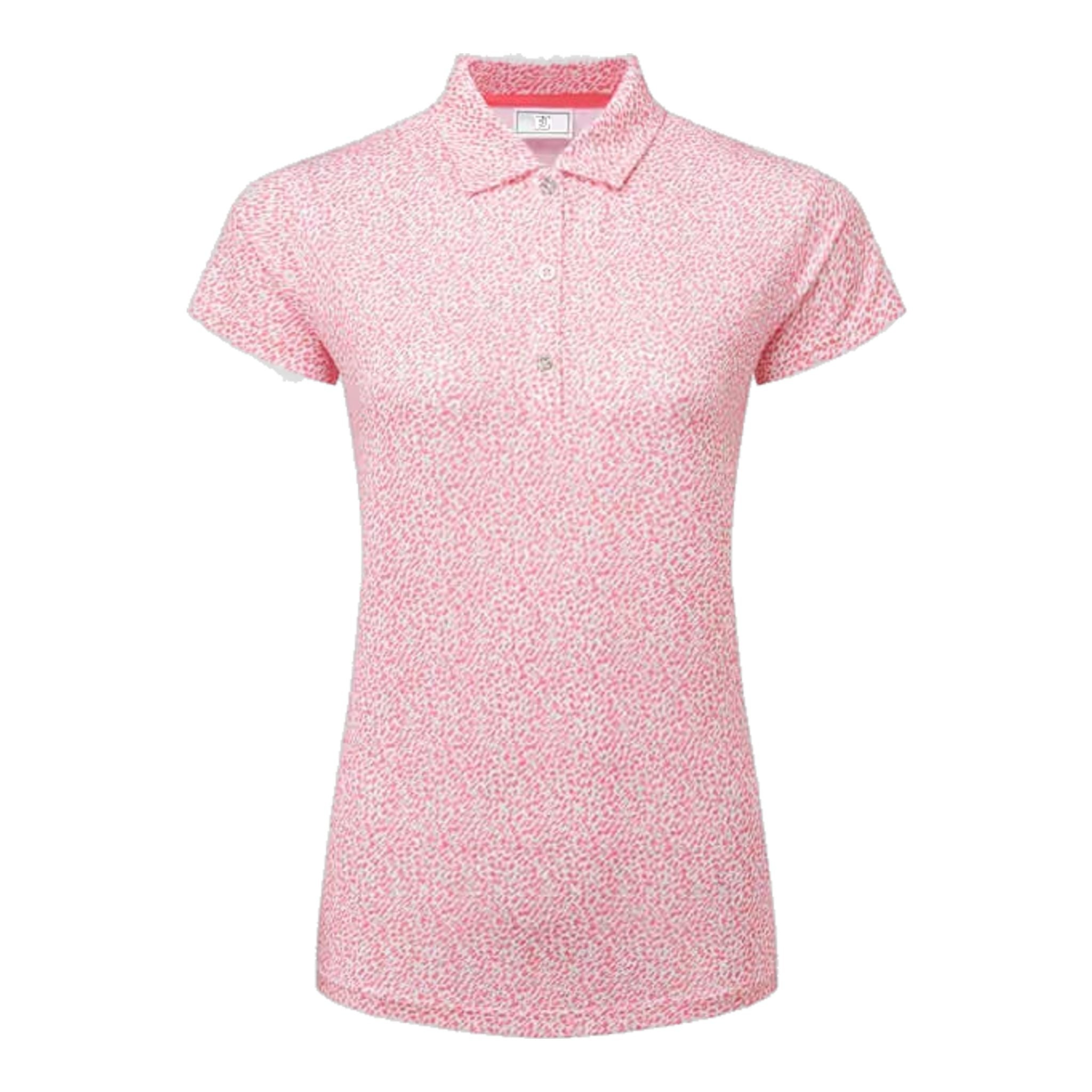 Polo con maniche a cappuccio e stampa animalier Footjoy in filo di Scozia