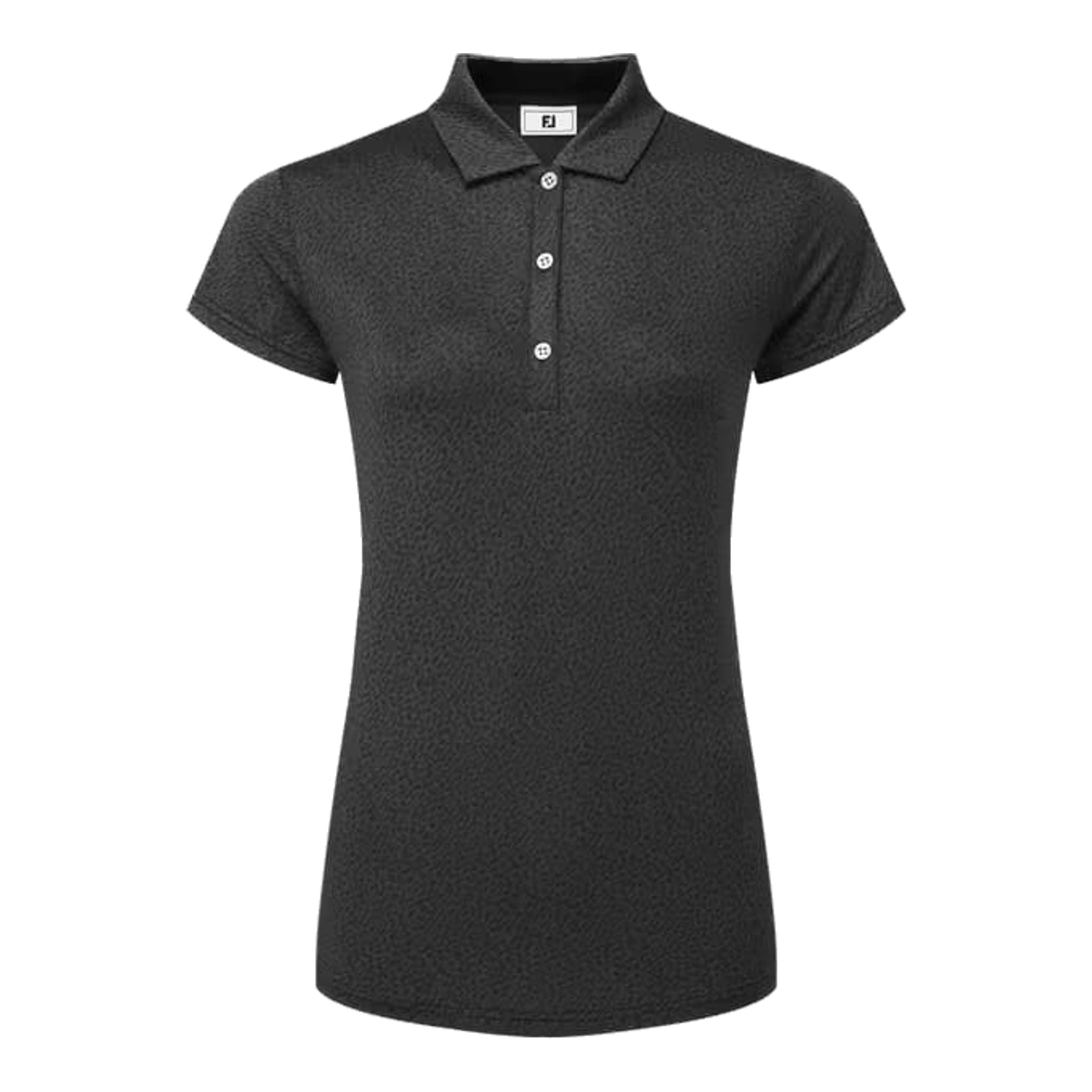 Polo con maniche a cappuccio e stampa animalier Footjoy in filo di Scozia