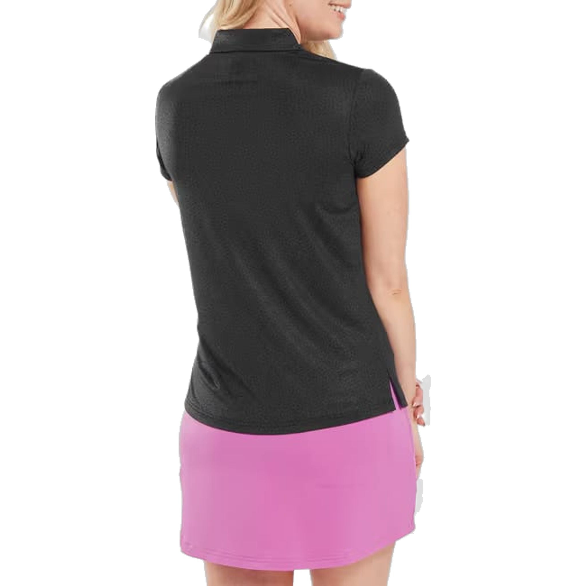 Polo con maniche a cappuccio e stampa animalier Footjoy in filo di Scozia