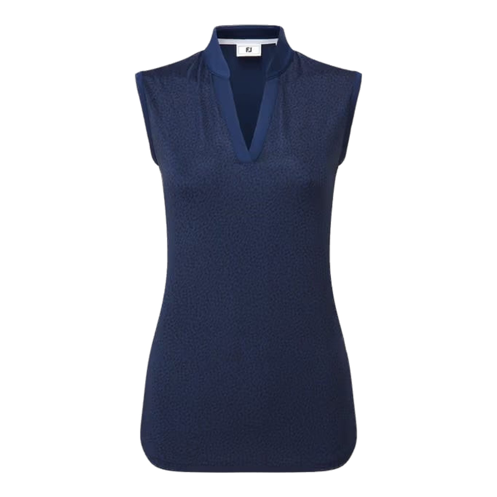 Polo senza maniche in filo di Scozia con stampa animalier Footjoy