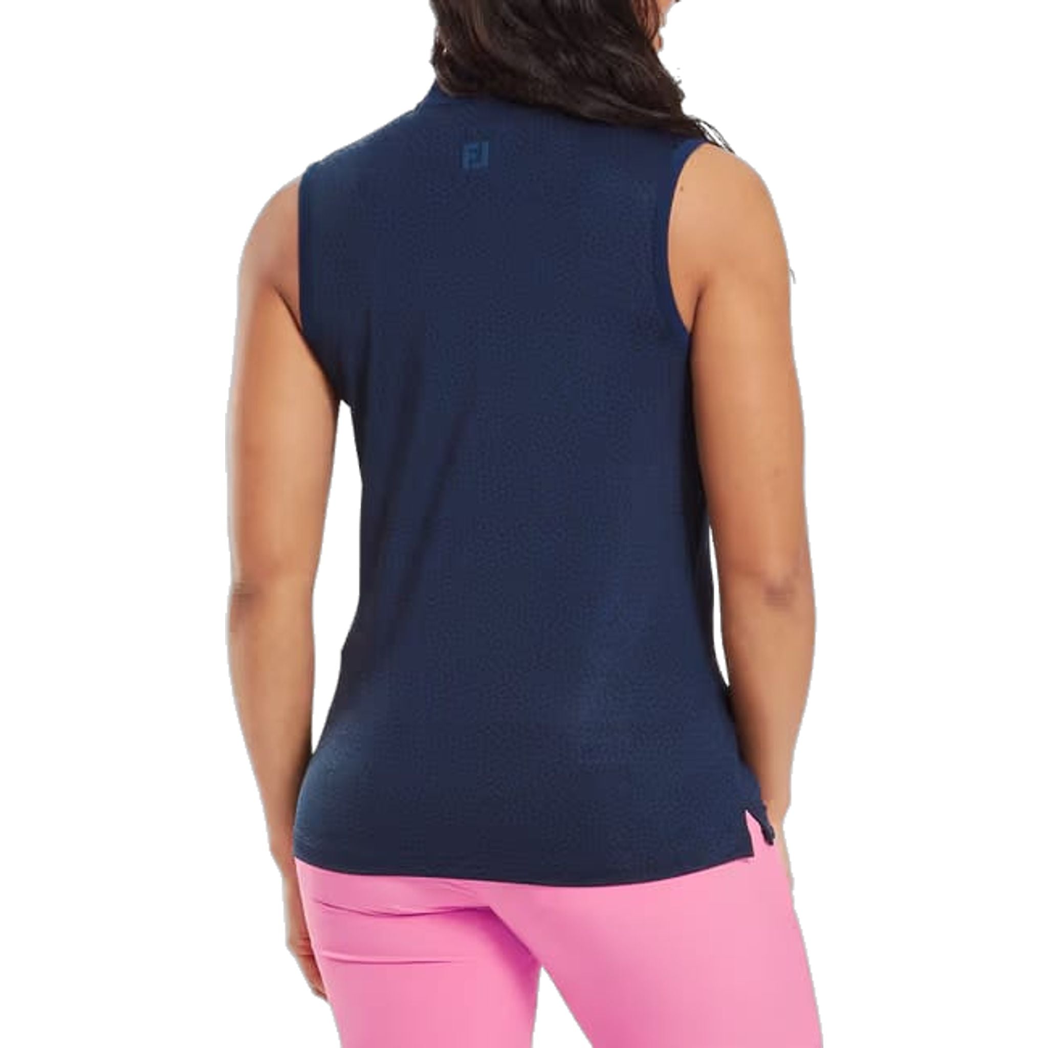 Polo senza maniche in filo di Scozia con stampa animalier Footjoy