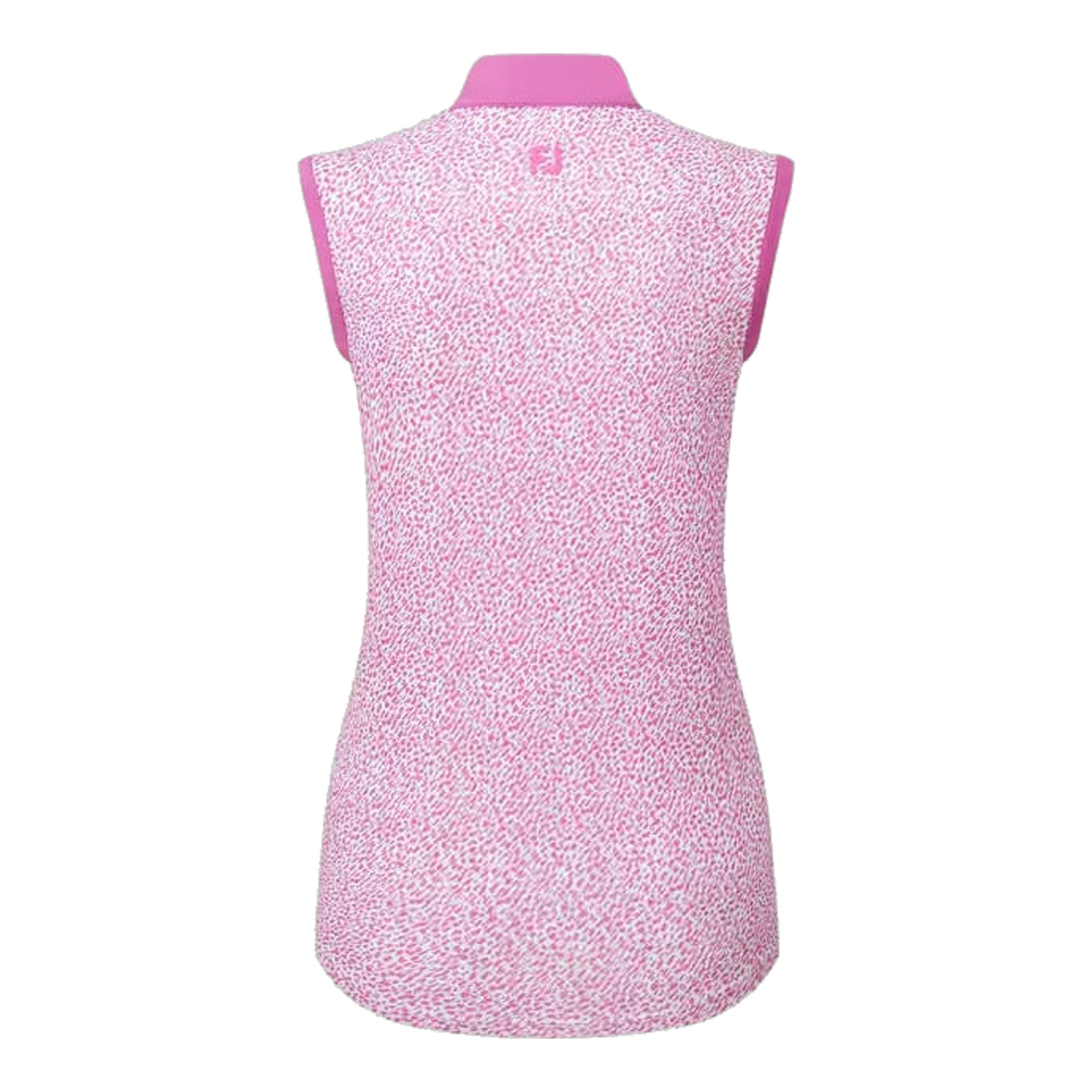 Polo senza maniche in filo di Scozia con stampa animalier Footjoy