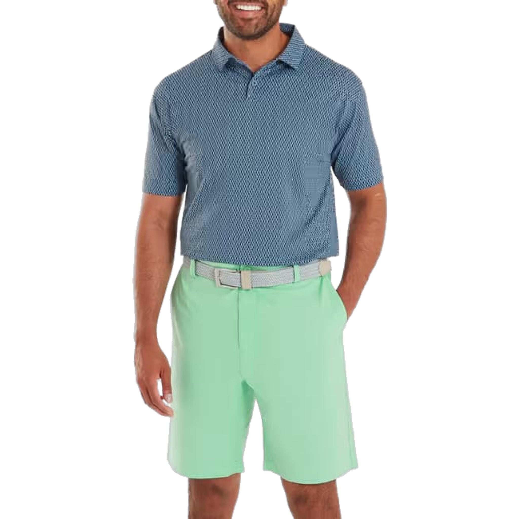 Polo da uomo Footjoy Modernist Geo Pique