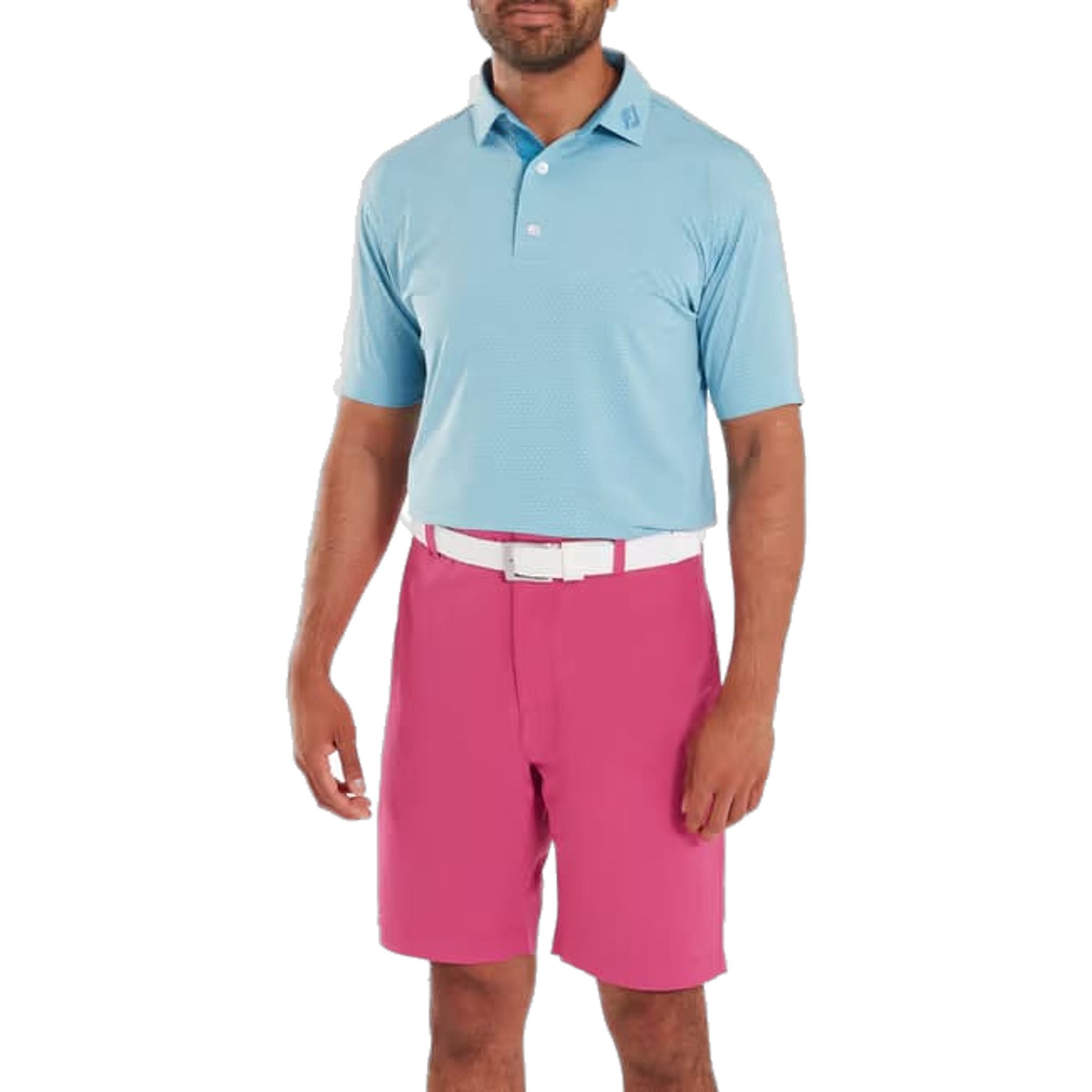 Polo da uomo Footjoy Deco Diamond Print Lisle